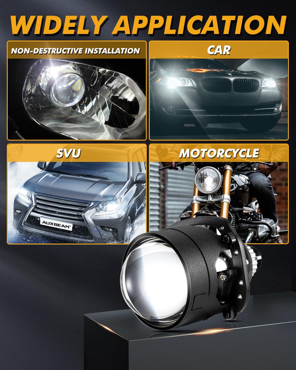 2.5 Inch 80W 6000K Bi-LED Projector Lens Headlight S8 Series Non-Destructive Installation Projector Lens for Car | 2PCS/Set - Image 8