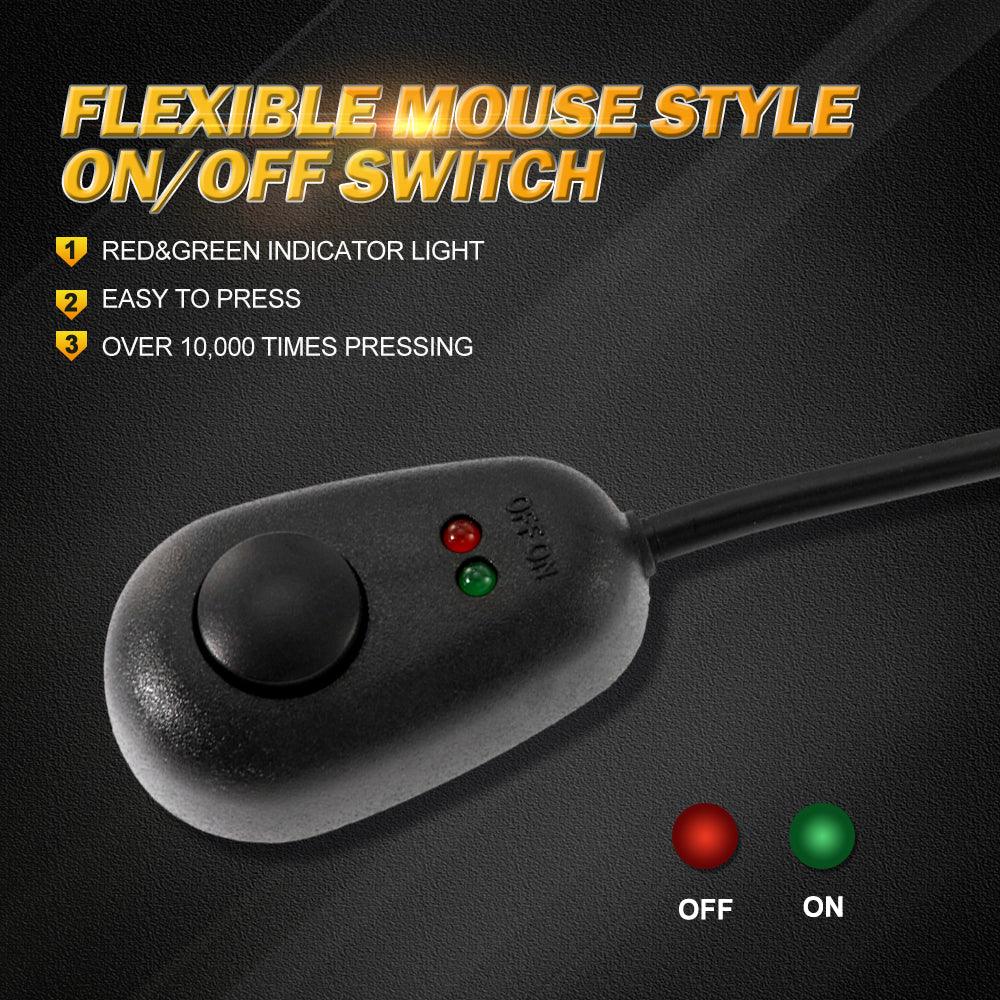 (2 Leads 16AWG) DT Connector LED Light Bar Wiring Harness Kit with Fuse 12V 40A Relay ON/OFF Switch - Image 3