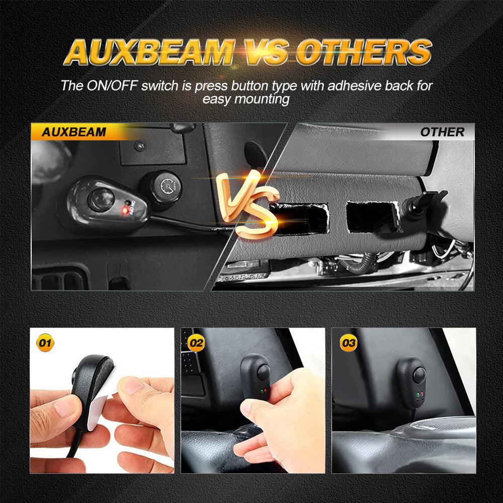 (2 Leads 16AWG) DT Connector LED Light Bar Wiring Harness Kit with Fuse 12V 40A Relay ON/OFF Switch - Image 9