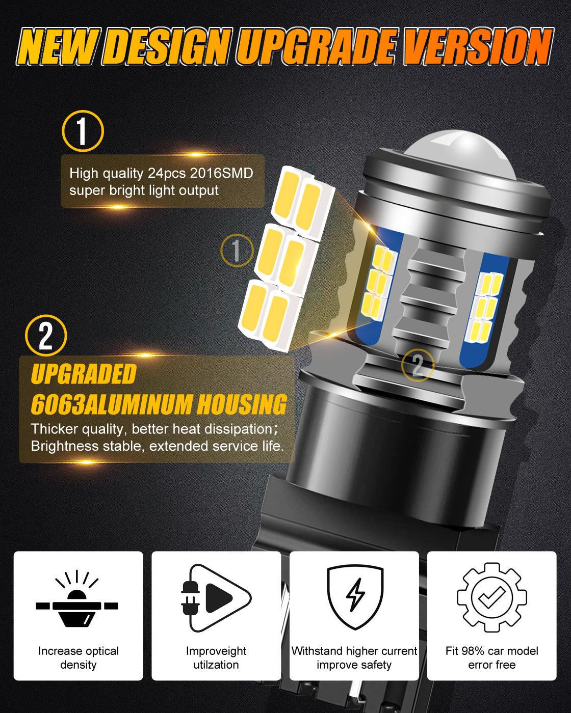 For 2003-2007 GMC SIERRA 1500 2500 3500 HD CLASSIC T1 Series Temperture Control 16000LM LED Light Bulbs High Low Beam Bundle - Image 16