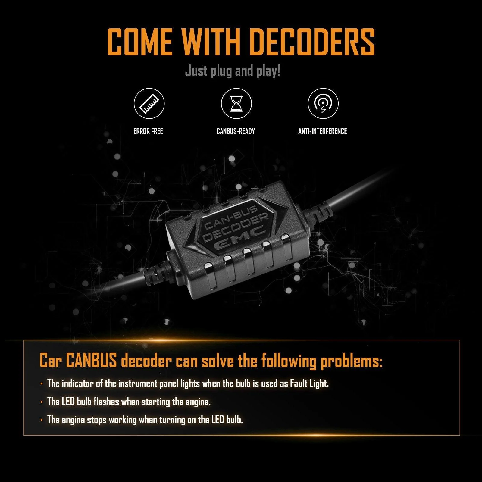 For 2003-2007 GMC SIERRA 1500 2500 3500 HD CLASSIC T1 Series Temperture Control 16000LM LED Light Bulbs High Low Beam Bundle - Image 5