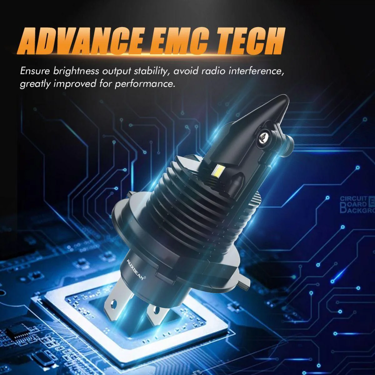 For 2005-2011 Toyota Tacoma H4/9003 Q10 Series Fanless&Wireless 1:1 Halogen Size 6500K LED Light Bulbs High Low Beam Bundle - Image 5