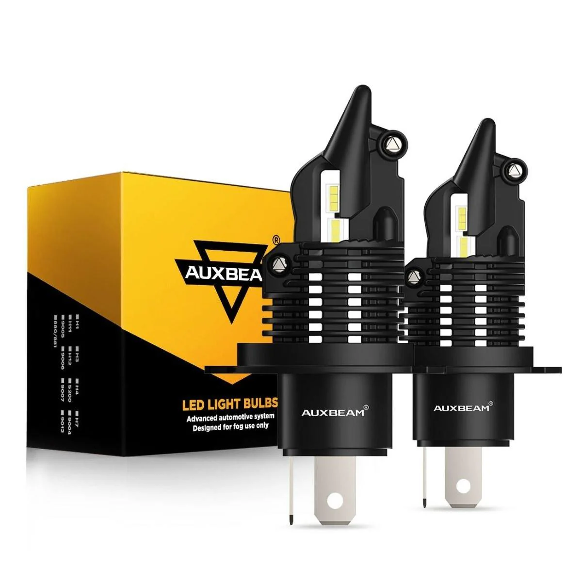 For 2005-2011 Toyota Tacoma H4/9003 Q10 Series Fanless&Wireless 1:1 Halogen Size 6500K LED Light Bulbs High Low Beam Bundle - Image 8