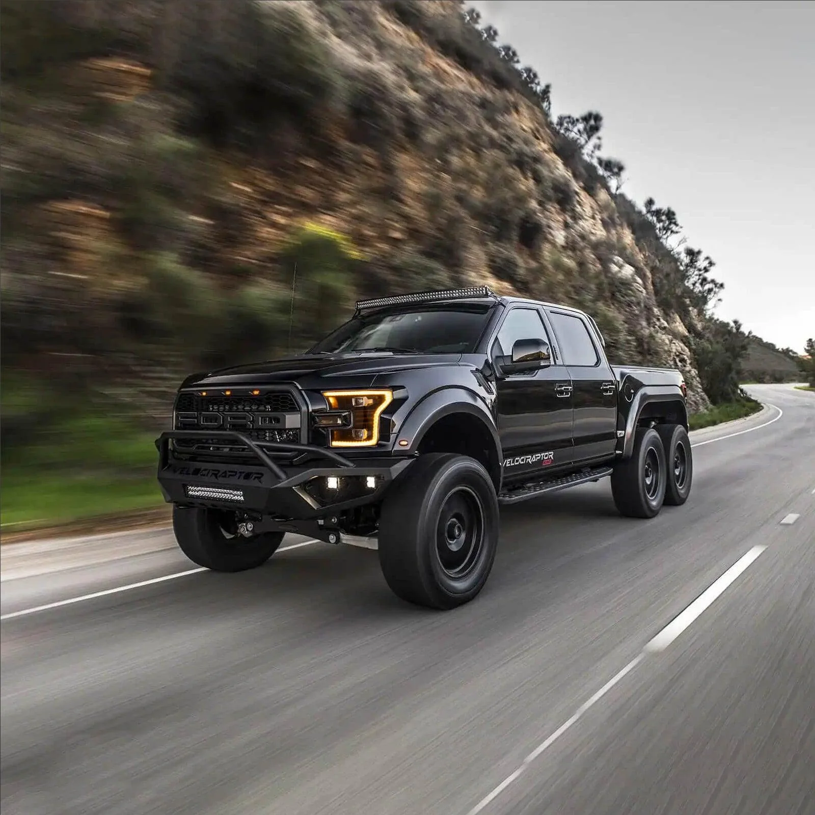 LED Headlight Assembly Dual Beam Projector Black For 2015-2017 Ford F150 (Fit Factory Halogen Version Only) - Image 13