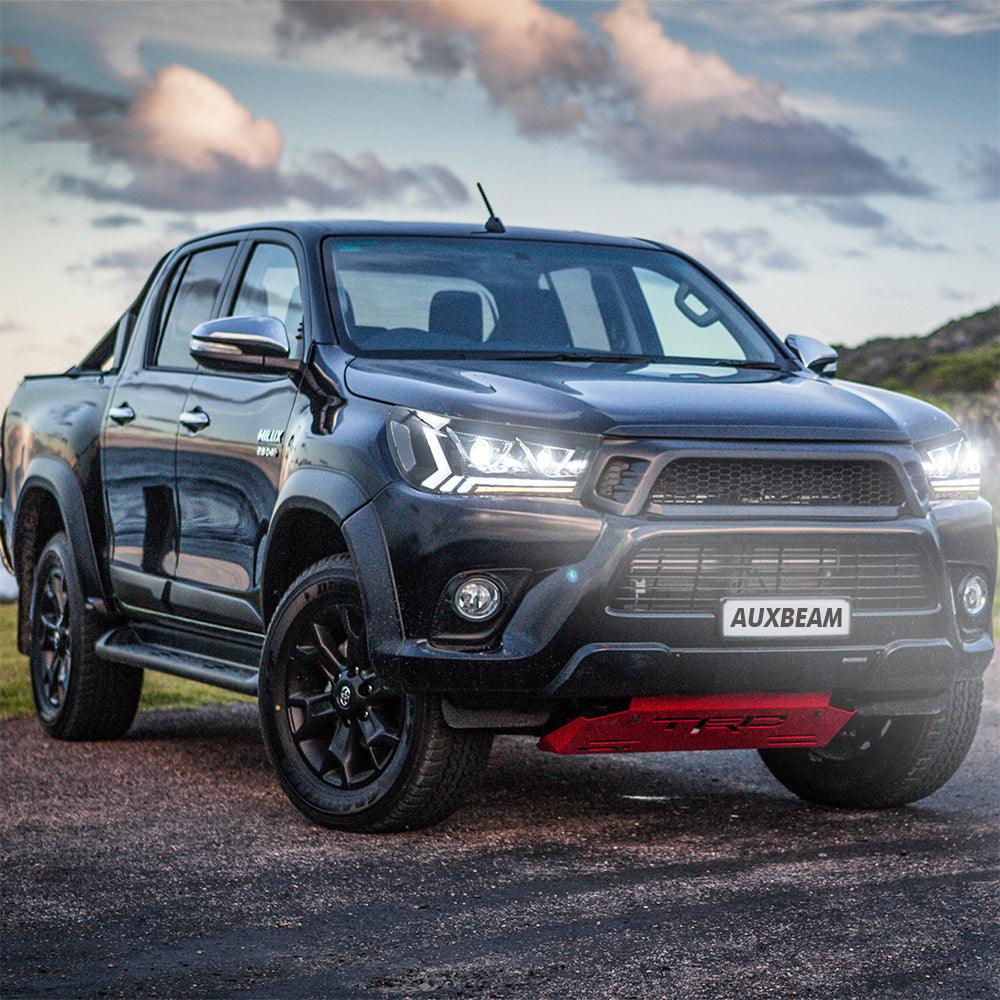 LED Headlight Assembly Dual Beam Projector Black For 2015-2020 Toyota Hilux SR5 8th Gens (GUN125, GUN126R) Pre-Facelift - Image 10