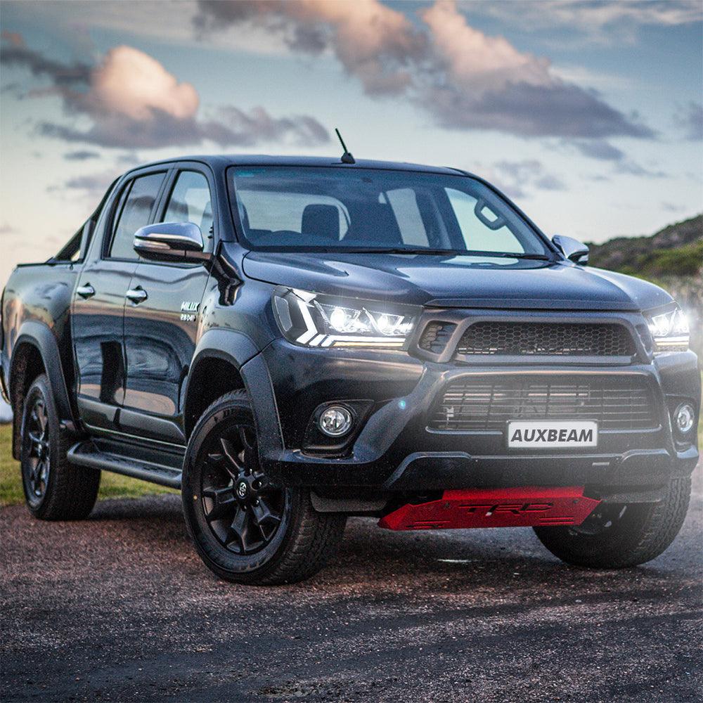 LED Headlight Assembly 2nd Dual Beam Projector Black For 2015-2020 Toyota Hilux SR5 8th Gens (GUN125, GUN126R) Pre-Facelift - Image 10