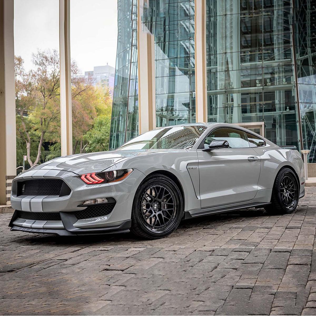 LED Headlight Assembly RGB Dual Beam Projector For 2018-up Ford Mustang 6th Gen Black - Image 11