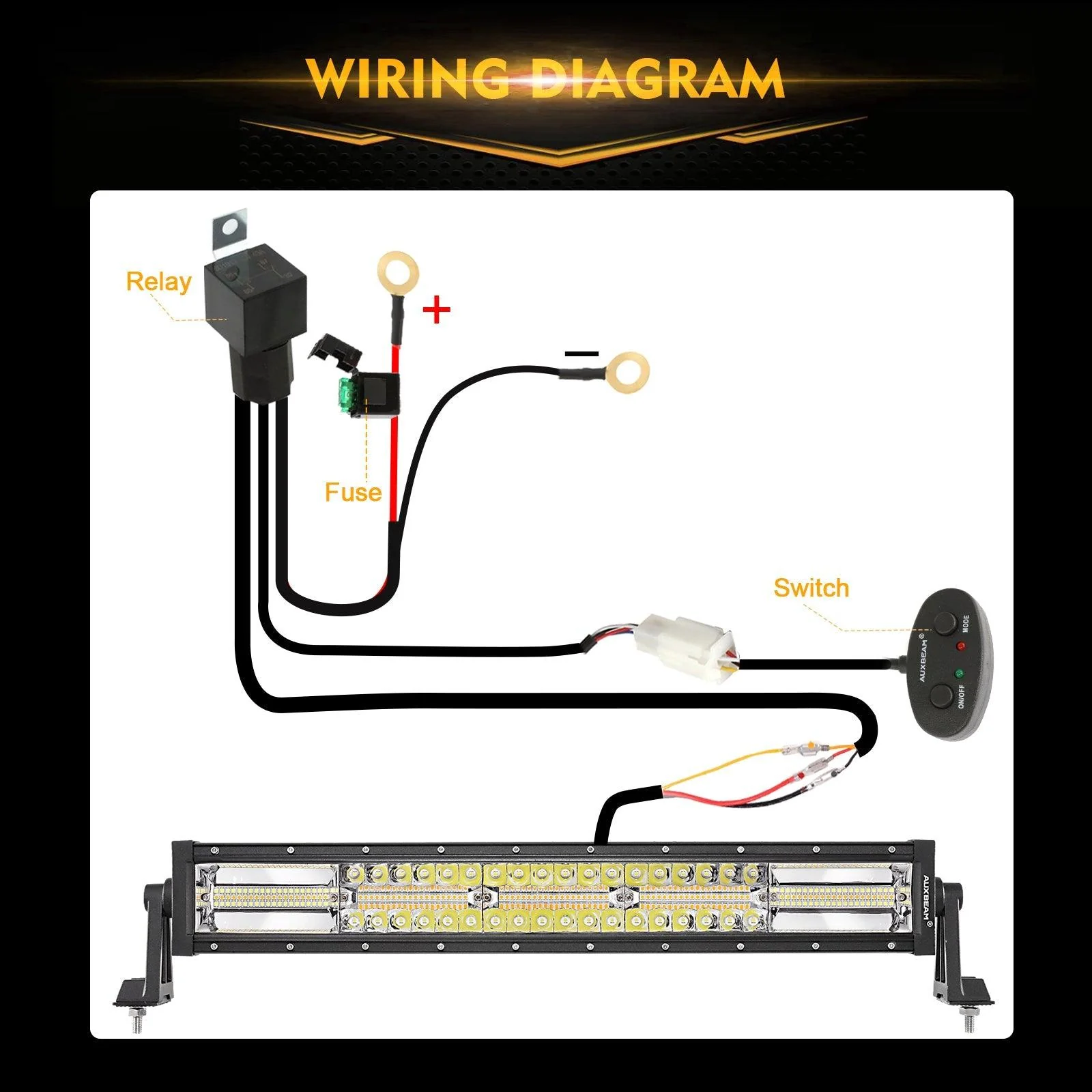 6 Modes Series 22 Inch/30 Inch/42 Inch/50 Inch White&Amber LED Light Bars - Image 14