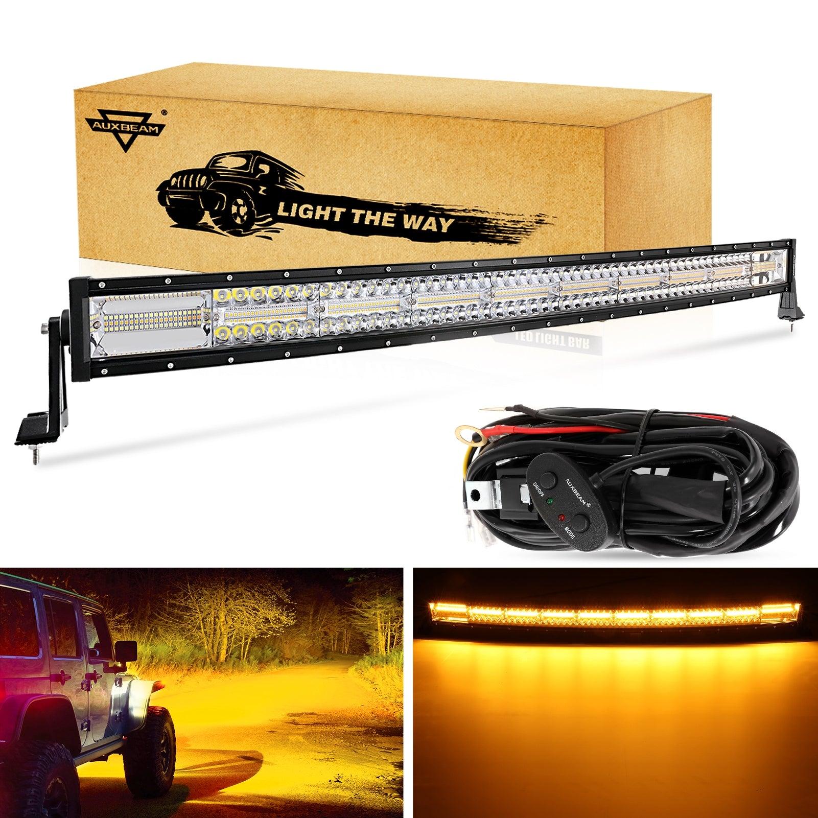 6 Modes Series 22 Inch/30 Inch/42 Inch/50 Inch White&Amber LED Light Bars - Image 26