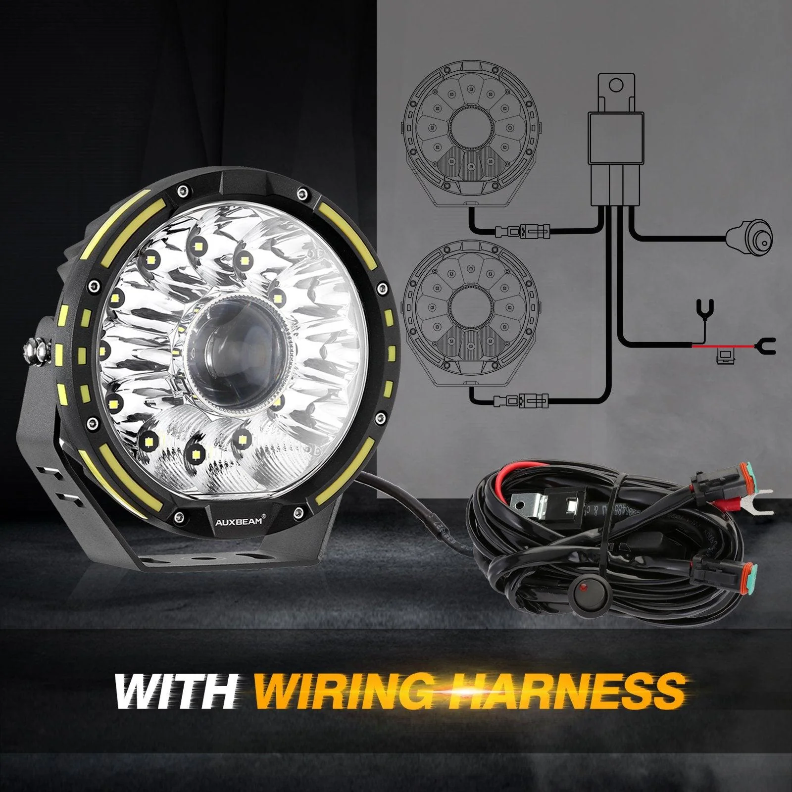 360 PRO Series 7 INCH/9 INCH 360-PRO Series Offroad LED Driving Lights+Amber/Black Covers(Optional) - Image 16