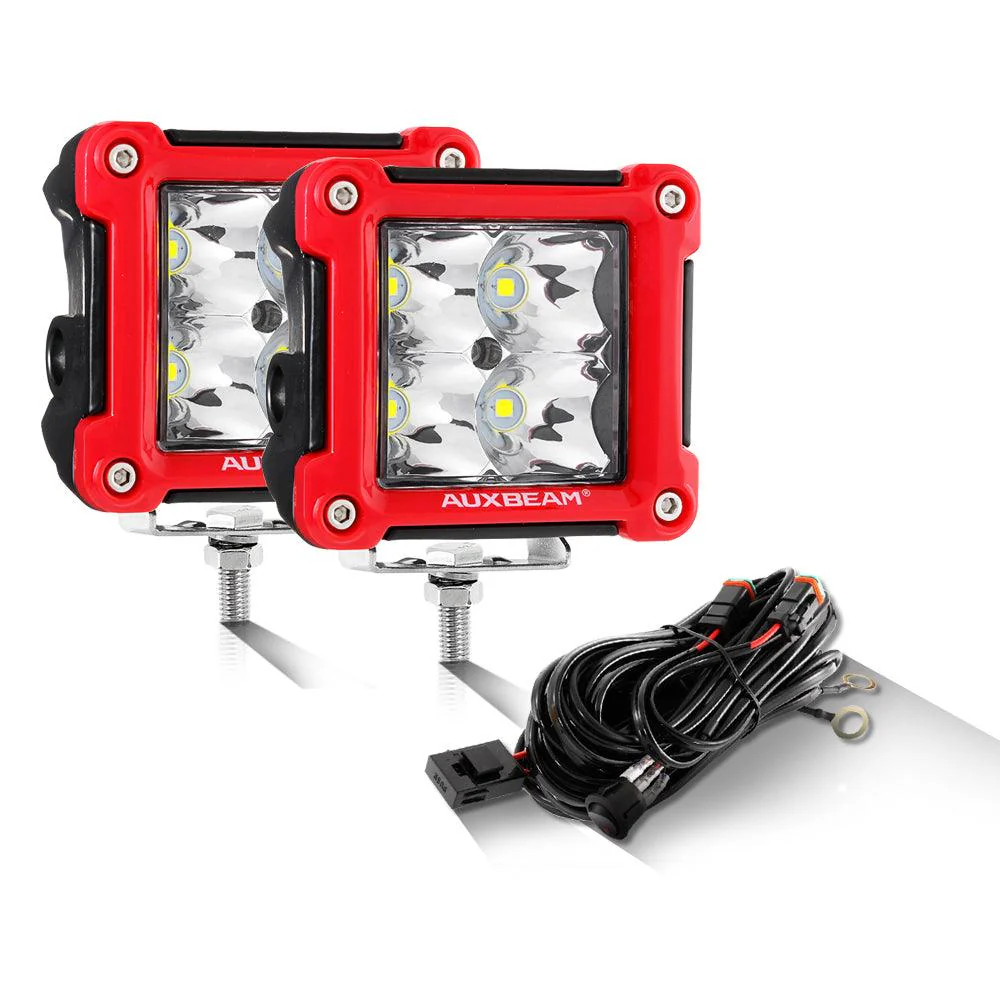 3 Inch 40W LED Pods Light Spot/Flood Multicolor frame with wiring harness for SUV ATV UTV Trucks Pickup Boat - Image 19