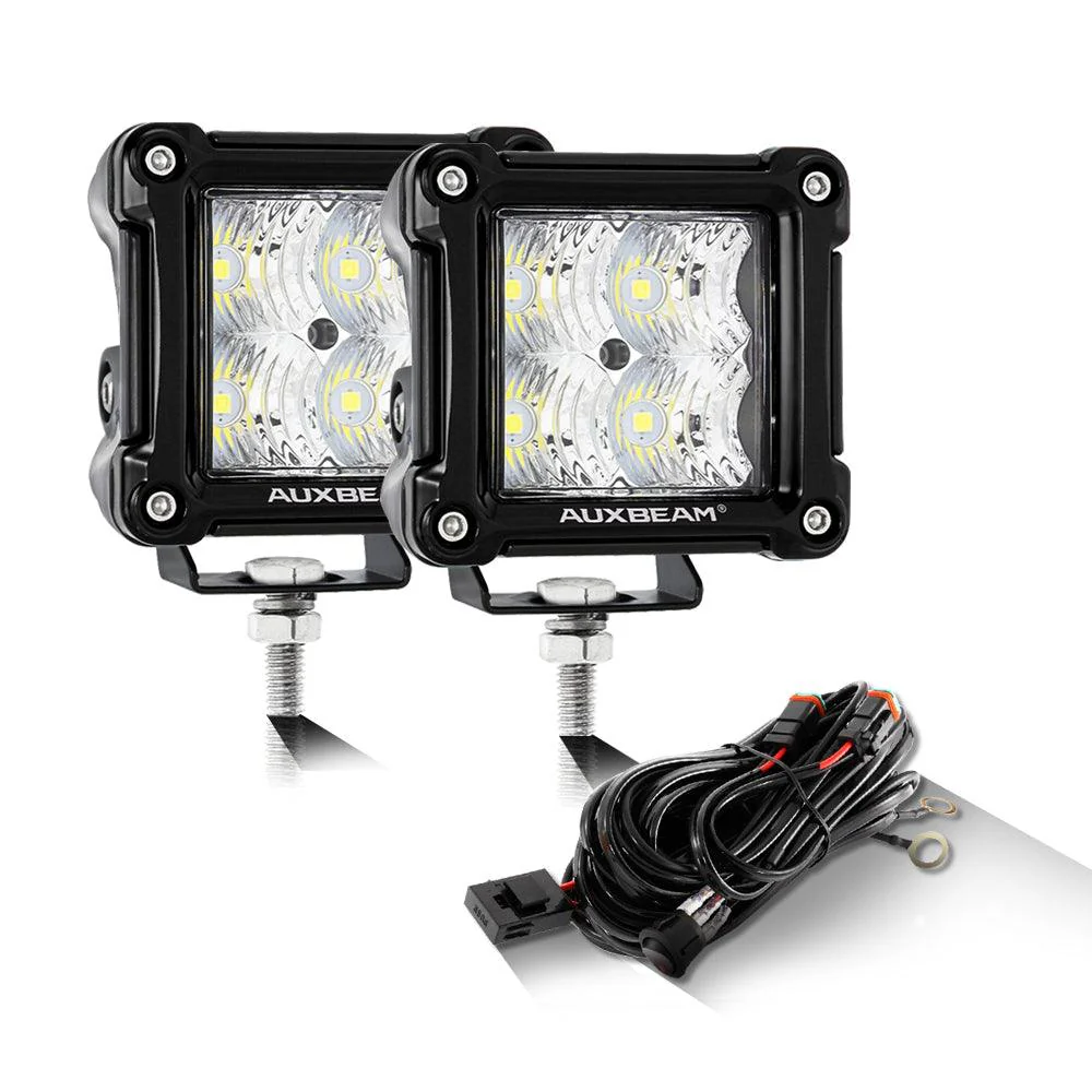 3 Inch 40W LED Pods Light Spot/Flood Multicolor frame with wiring harness for SUV ATV UTV Trucks Pickup Boat - Image 20