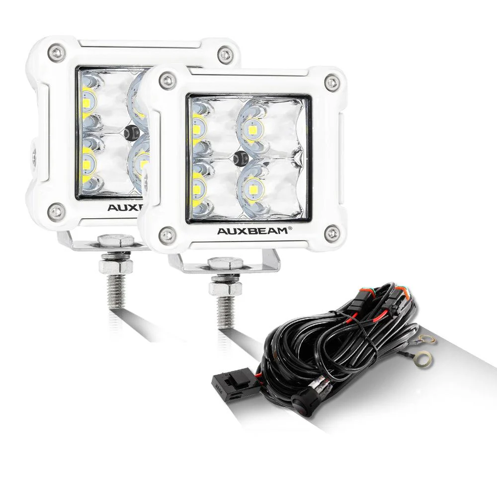 3 Inch 40W LED Pods Light Spot/Flood Multicolor frame with wiring harness for SUV ATV UTV Trucks Pickup Boat - Image 24