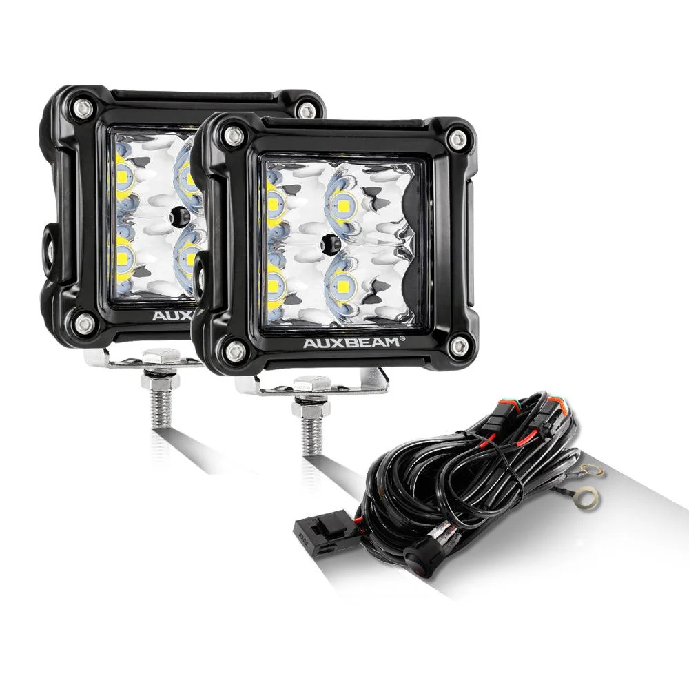3 Inch 40W LED Pods Light Spot/Flood Multicolor frame with wiring harness for SUV ATV UTV Trucks Pickup Boat - Image 25
