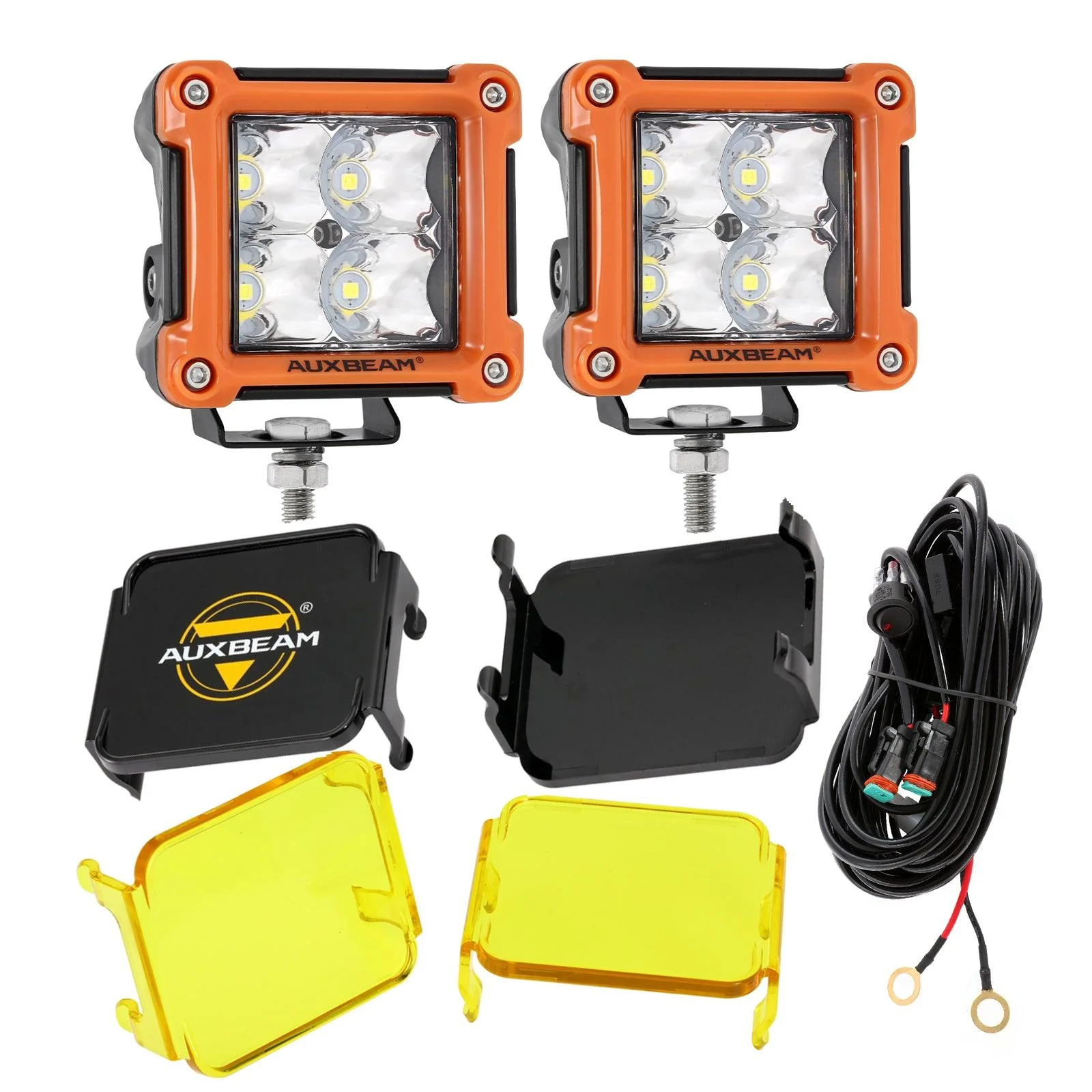 3 Inch 40W LED Pods Light Spot/Flood Multicolor frame with wiring harness for SUV ATV UTV Trucks Pickup Boat - Image 44