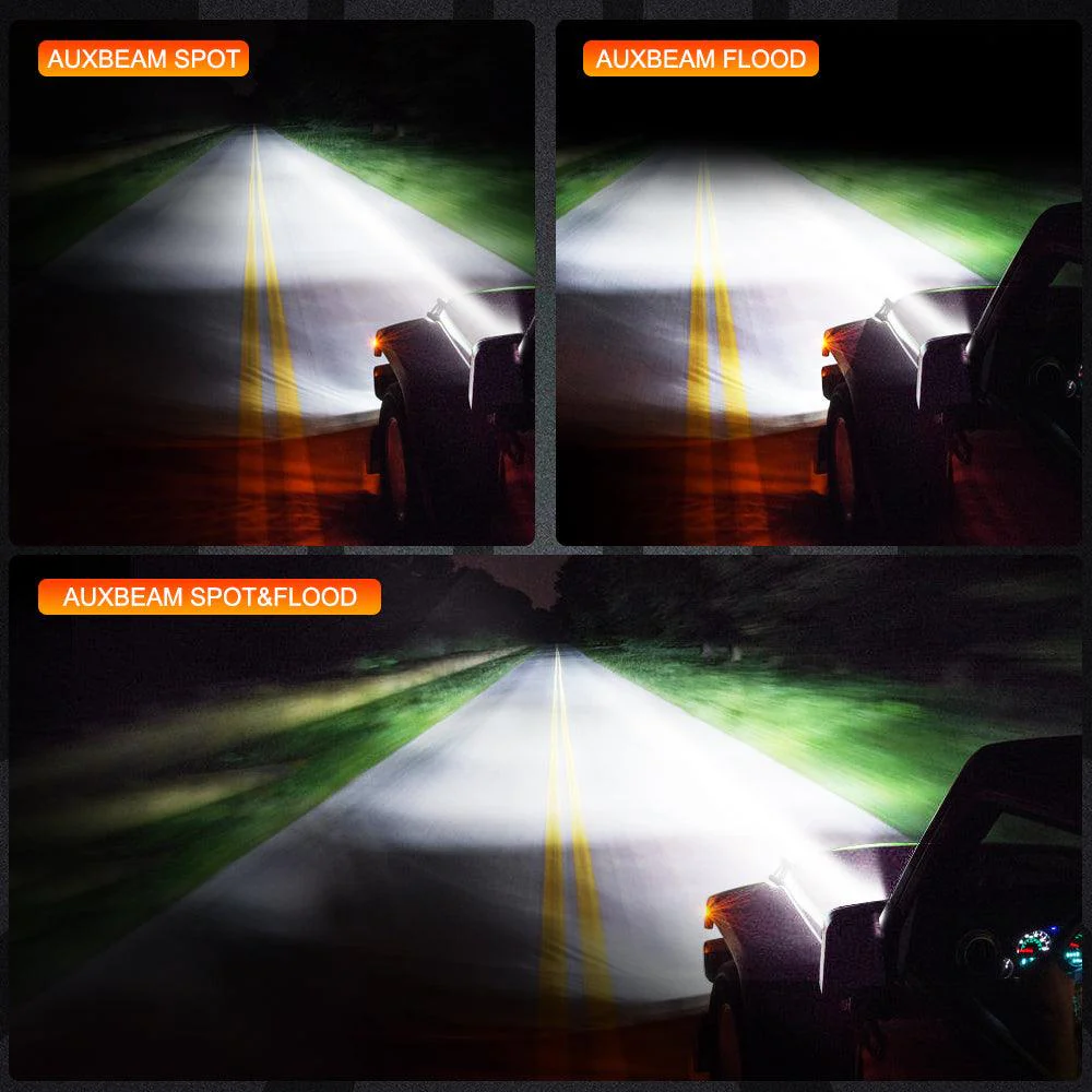 3 Inch 40W LED Pods Light Spot/Flood Multicolor frame with wiring harness for SUV ATV UTV Trucks Pickup Boat - Image 8