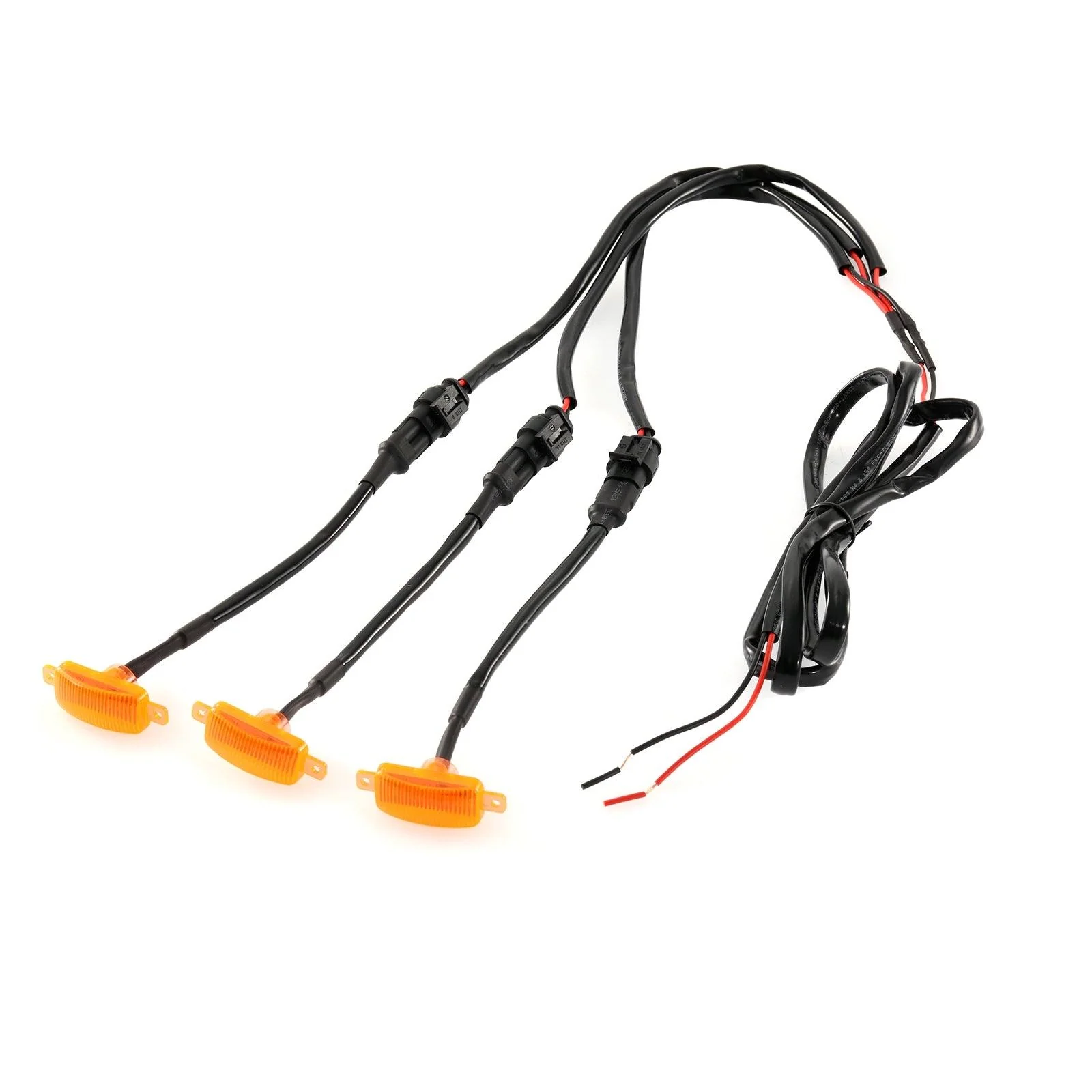 (3pcs/set) LED Front Grille Lights Raptor Style Amber Light Universal Car Modification (Amber shell/ Smoked shell) - Image 17