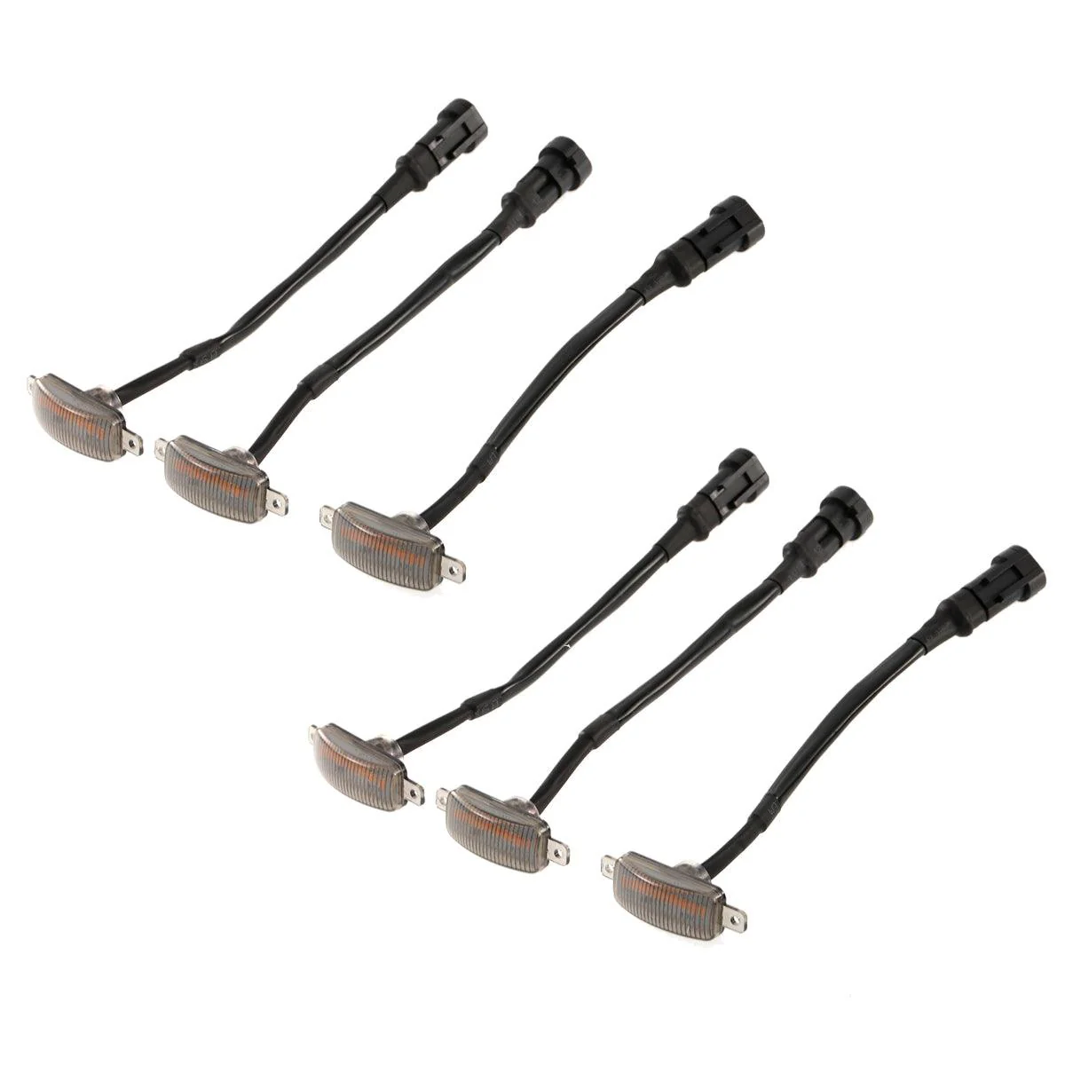 (3pcs/set) LED Front Grille Lights Raptor Style Amber Light Universal Car Modification (Amber shell/ Smoked shell) - Image 20