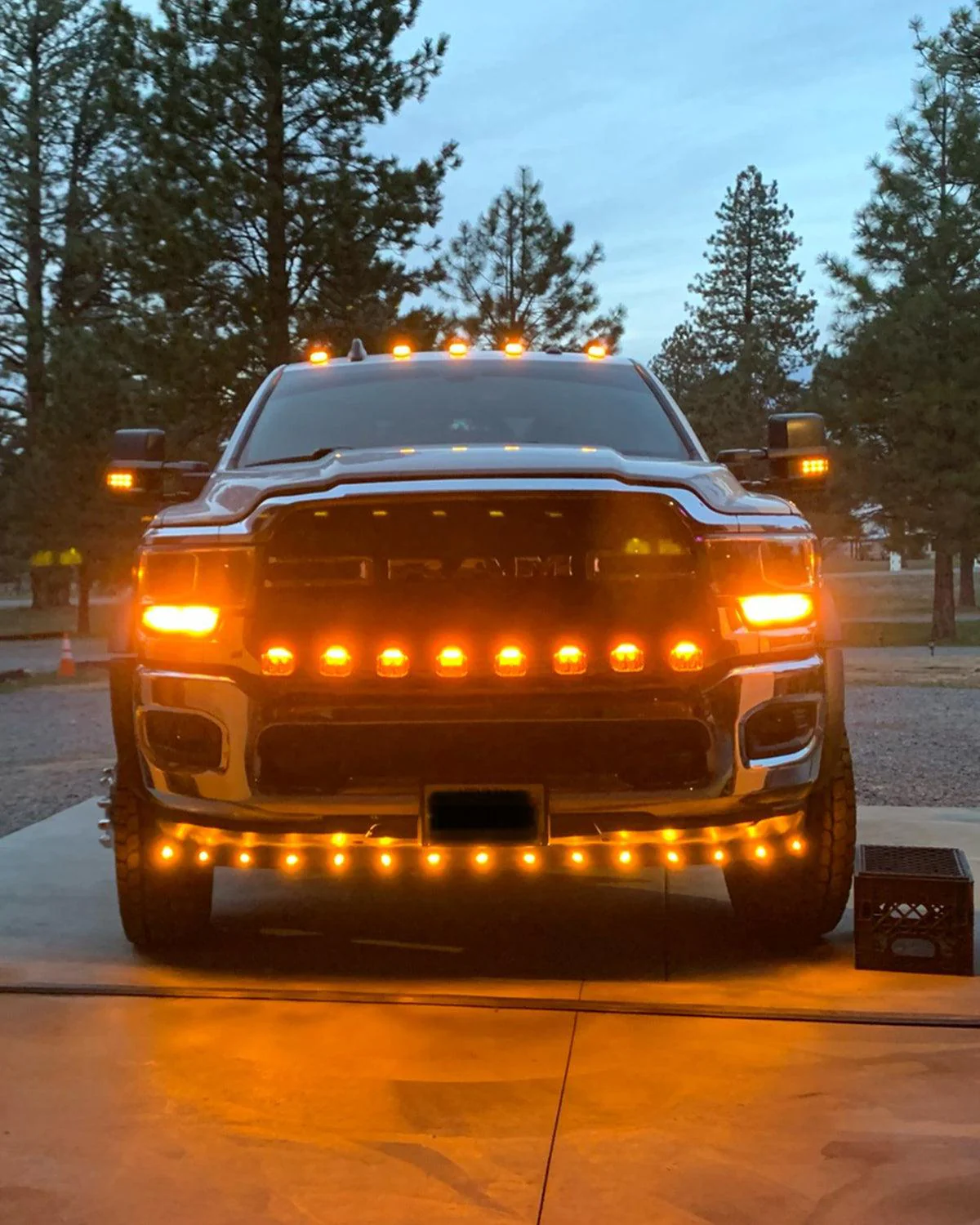 V-MAX Series | 4 Inch 92W 8960LM Spot Beam Side Shooter LED Round Pod Lights with Amber DRL - Image 7