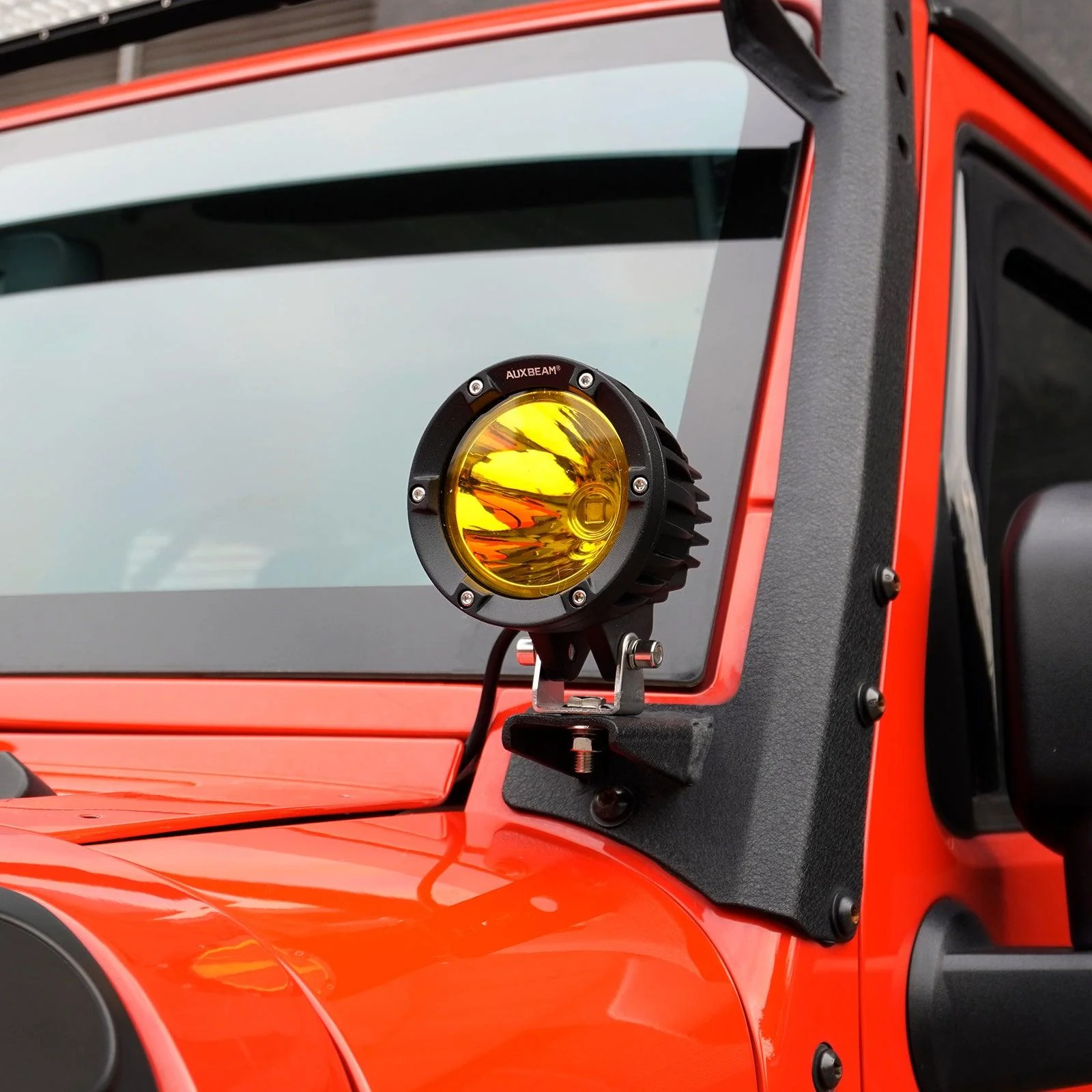 C4 Series | 4 Inch 100W Spot Round LED Pods Amber LED Driving Lights - Image 10