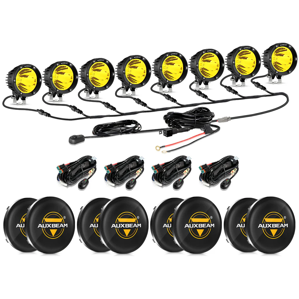 C4 Series | 4 Inch 100W Spot Round LED Pods Amber LED Driving Lights - Image 23