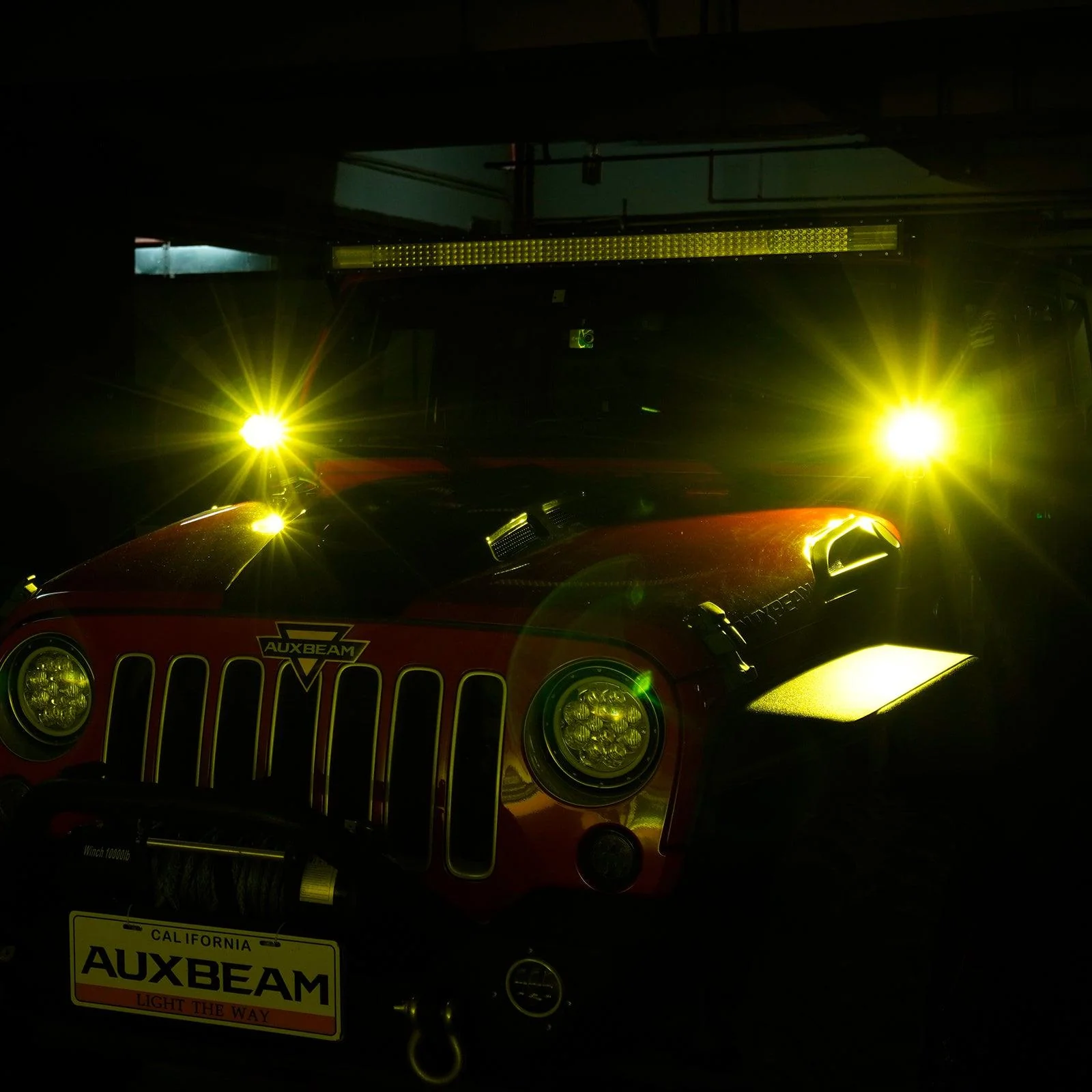 C4 Series | 4 Inch 100W Spot Round LED Pods Amber LED Driving Lights - Image 9