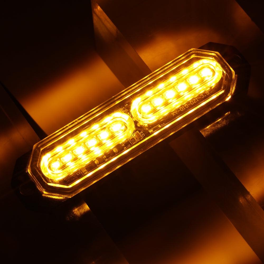 (4PSC/SET) 12LED Emergency Surface Mount Grill Strobe Light for Trucks Vehicles ATV RV Cars Van - Image 9