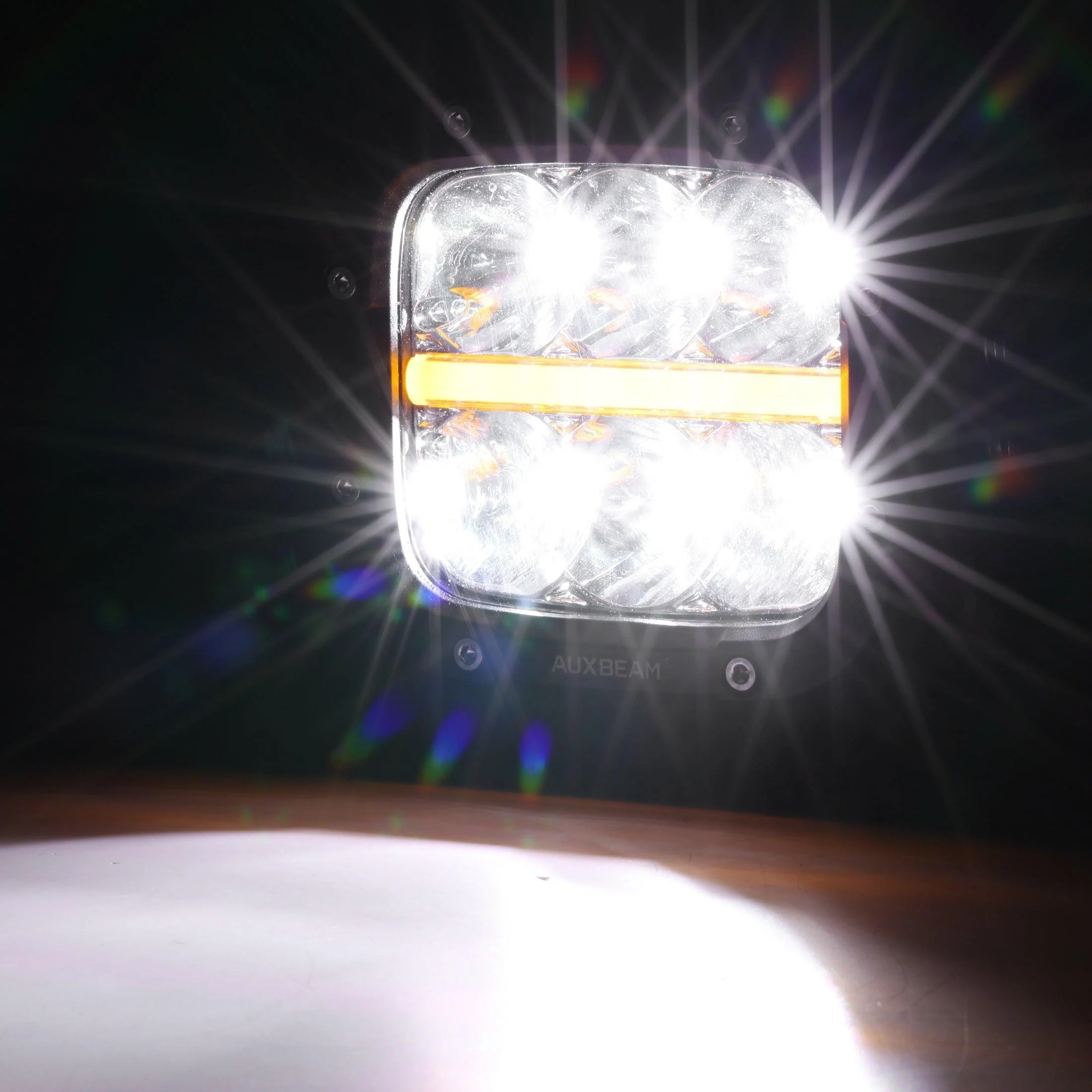 XP-ULTRA Series 5 Inch 132W 15600LM White/Amber LED Pods Driving Light with Amber DRL - Image 13