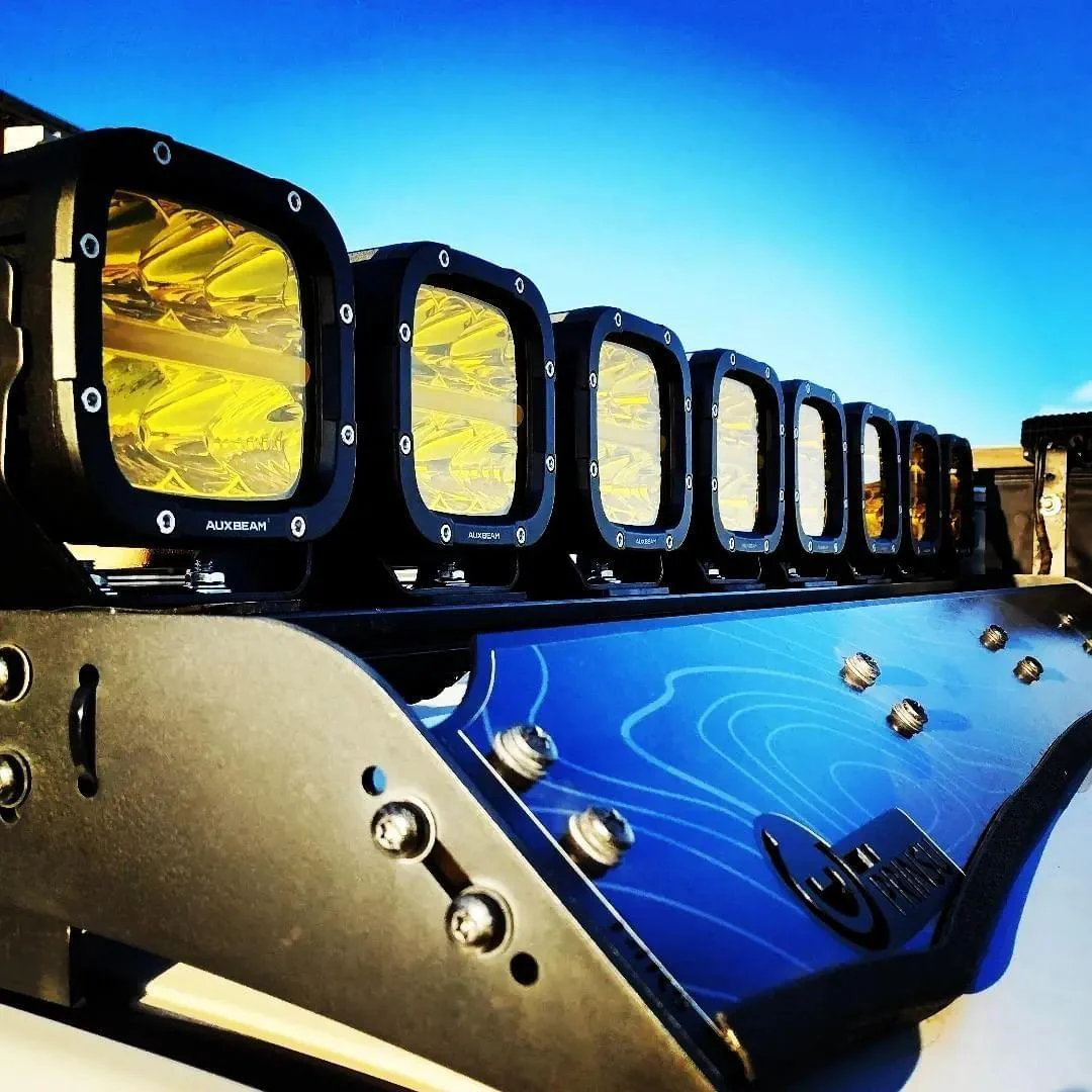 XP-ULTRA Series 5 Inch 132W 15600LM White/Amber LED Pods Driving Light with Amber DRL - Image 3