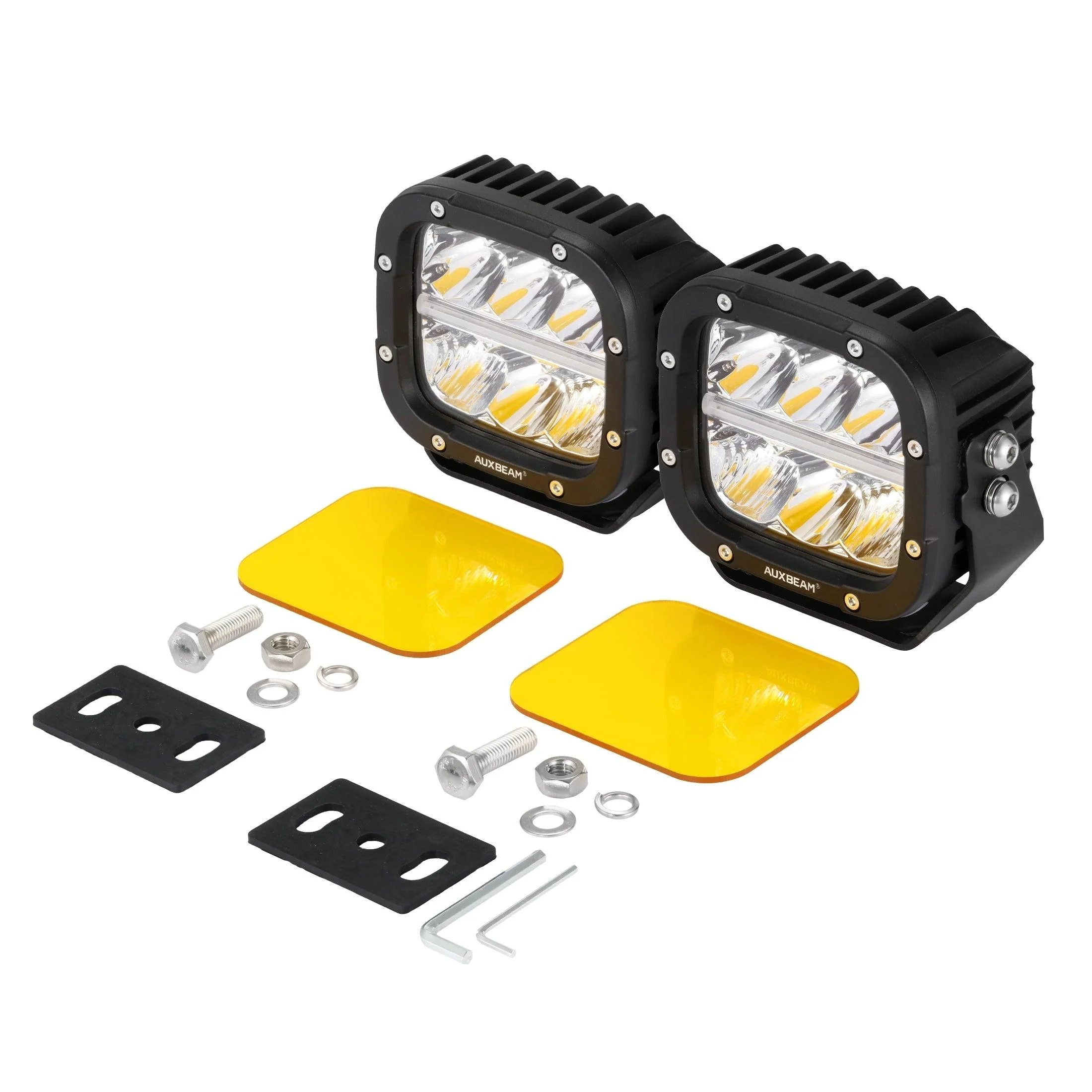 XP-ULTRA Series 5 Inch 132W 15600LM White/Amber LED Pods Driving Light with Amber DRL - Image 32