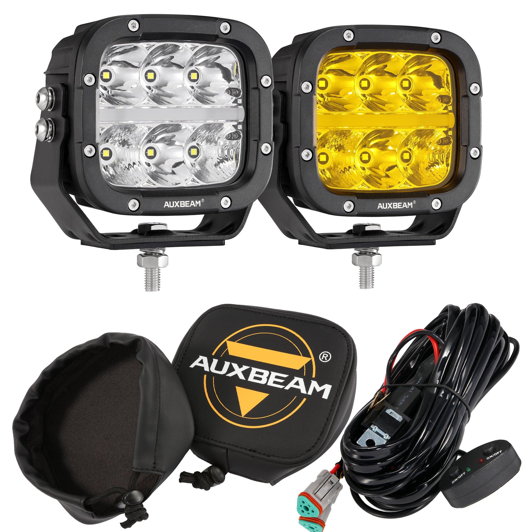 XP-ULTRA Series 5 Inch 132W 15600LM White/Amber LED Pods Driving Light with Amber DRL - Image 35