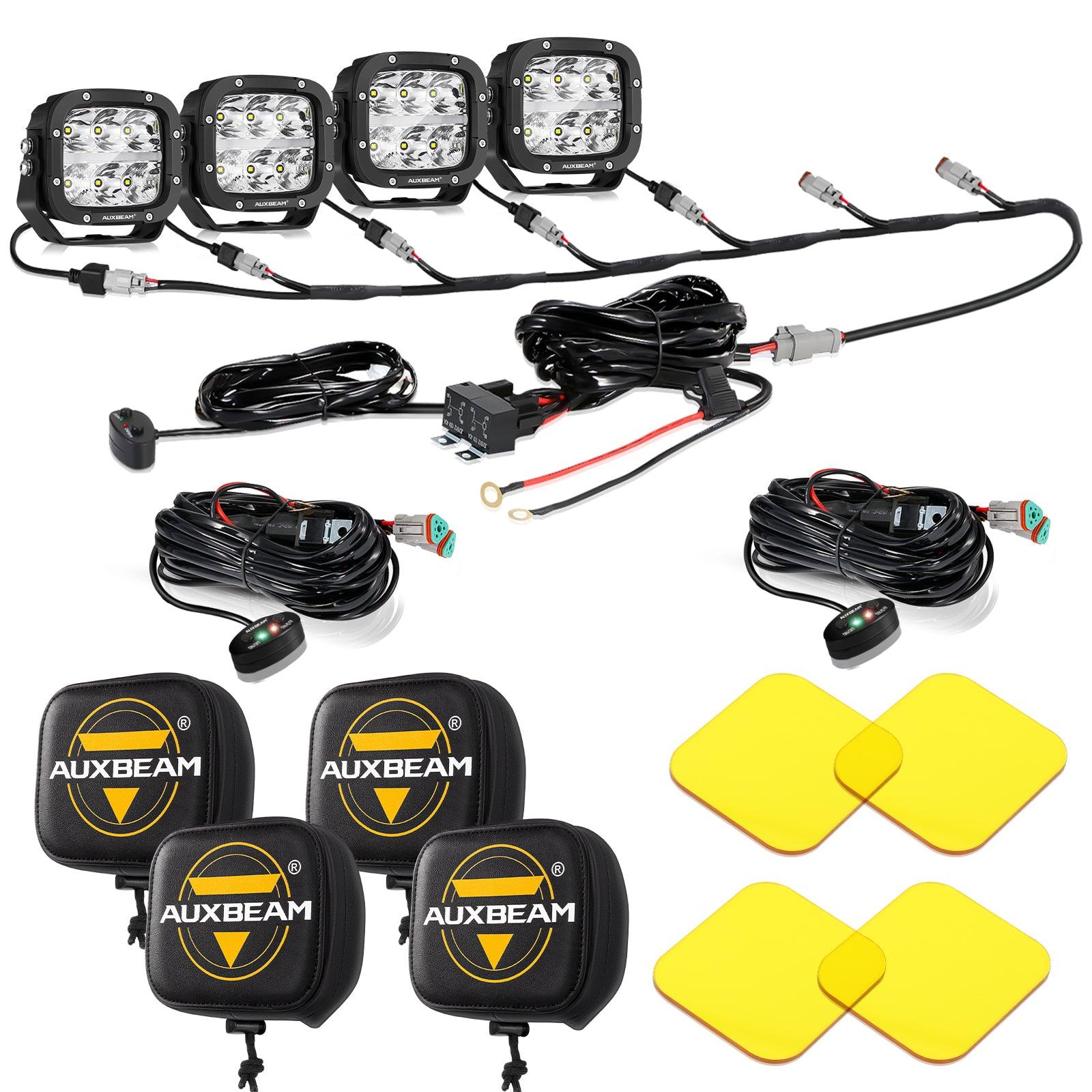 XP-ULTRA Series 5 Inch 132W 15600LM White/Amber LED Pods Driving Light with Amber DRL - Image 39