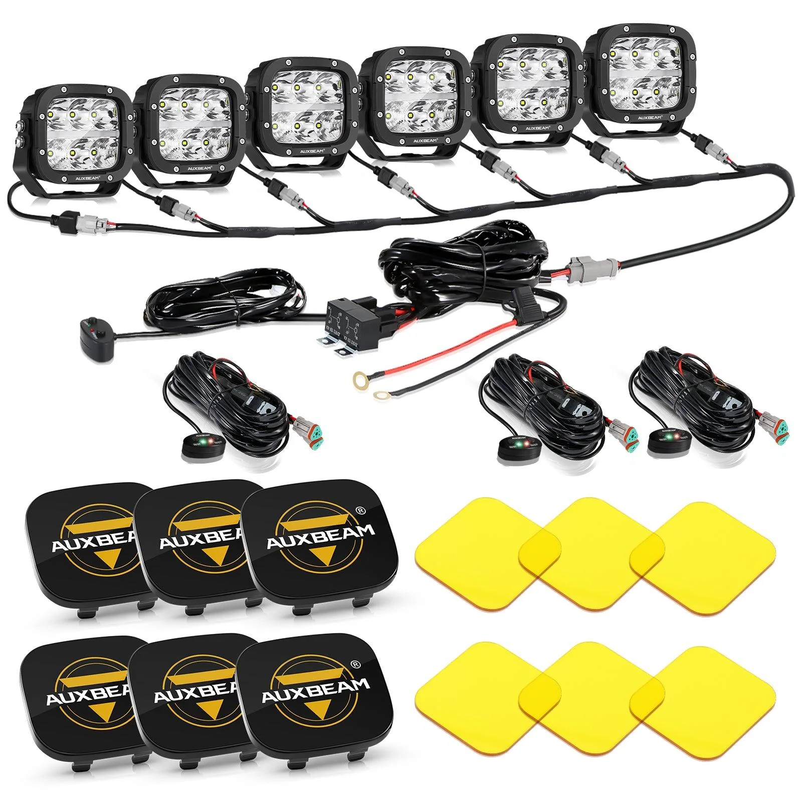 XP-ULTRA Series 5 Inch 132W 15600LM White/Amber LED Pods Driving Light with Amber DRL - Image 43