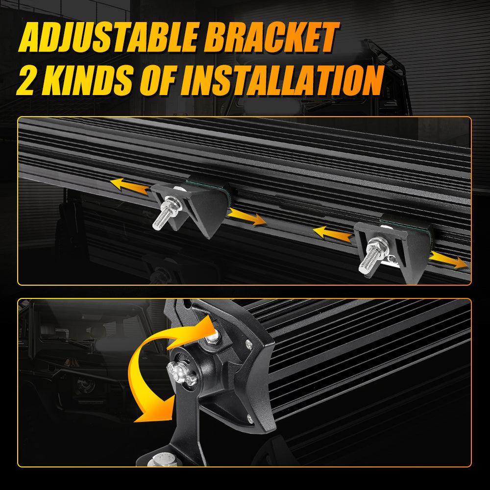 NEW 12"/22"/32"/42"/52" 5D-PRO Series Light Bars with DT Wiring Harness Kit For 2016 Ford F150 - Image 7