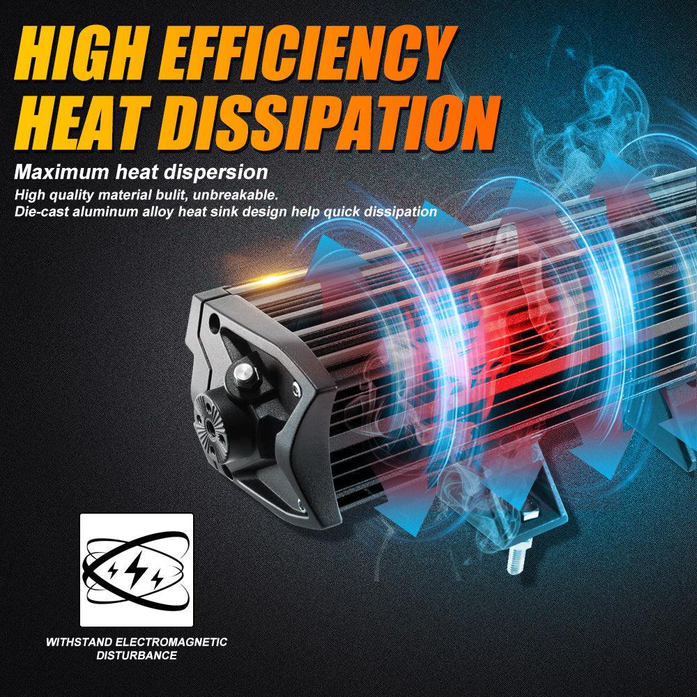 NEW 12"/22"/32"/42"/52" 5D-PRO Series Light Bars with DT Wiring Harness Kit For 2016 Ford F150 - Image 9