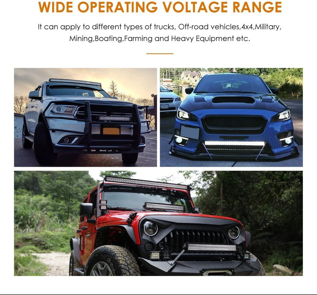 22 Inch-52 Inch 5D Series Straight/Curved Combo Beam Double Row LED Light Bar for 2016 Ford F150 - Image 11