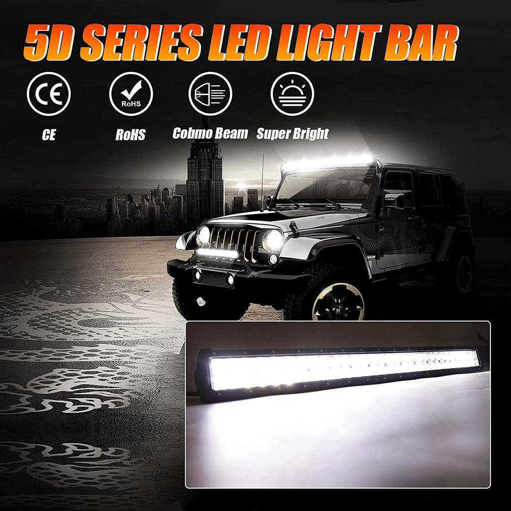 5D Series Straight/Curved Off Road Led Light Bar For 2002 Ford F150 - Image 5