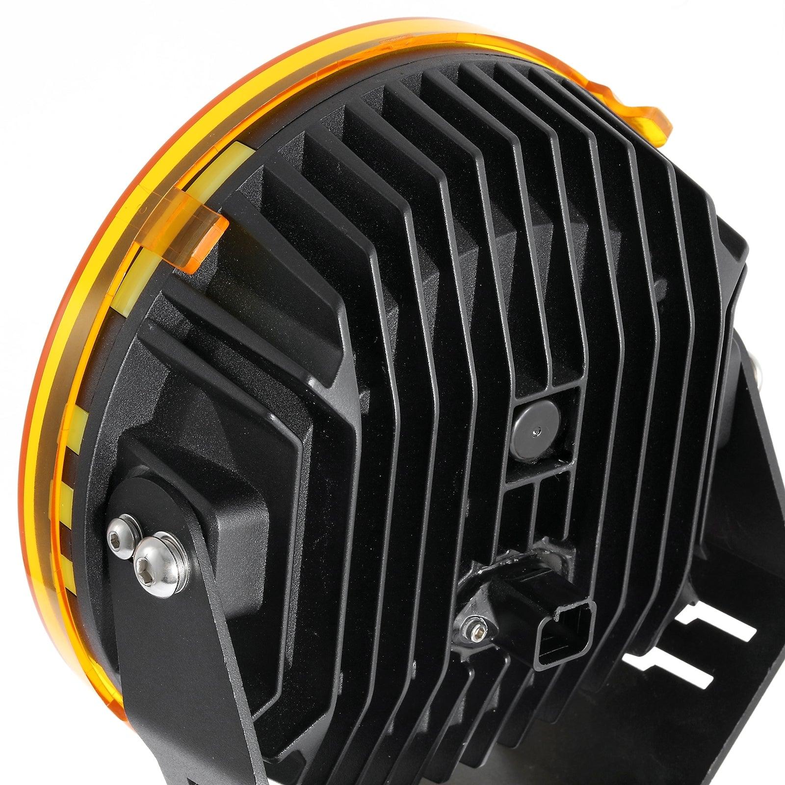 (2pcs/set) 7 Inch Round LED Driving Light Amber Cover Light Shield Cover - Image 17