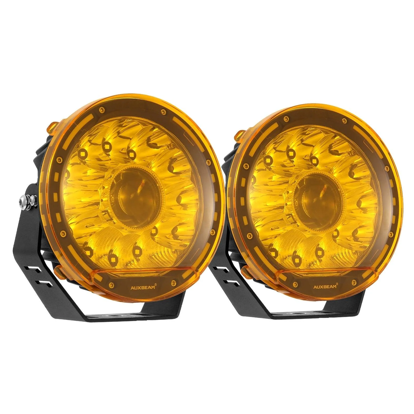 (2pcs/set) 7 Inch Round LED Driving Light Amber Cover Light Shield Cover - Image 9