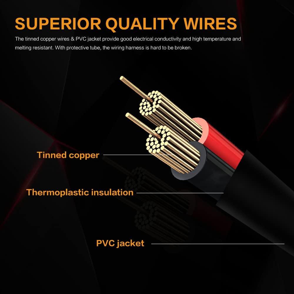 (2 Lead) LED Light Bar Wiring Harness Kit with Fuse Relay ON/Off Switch for LED Off-Road Driving Work Light - Image 6