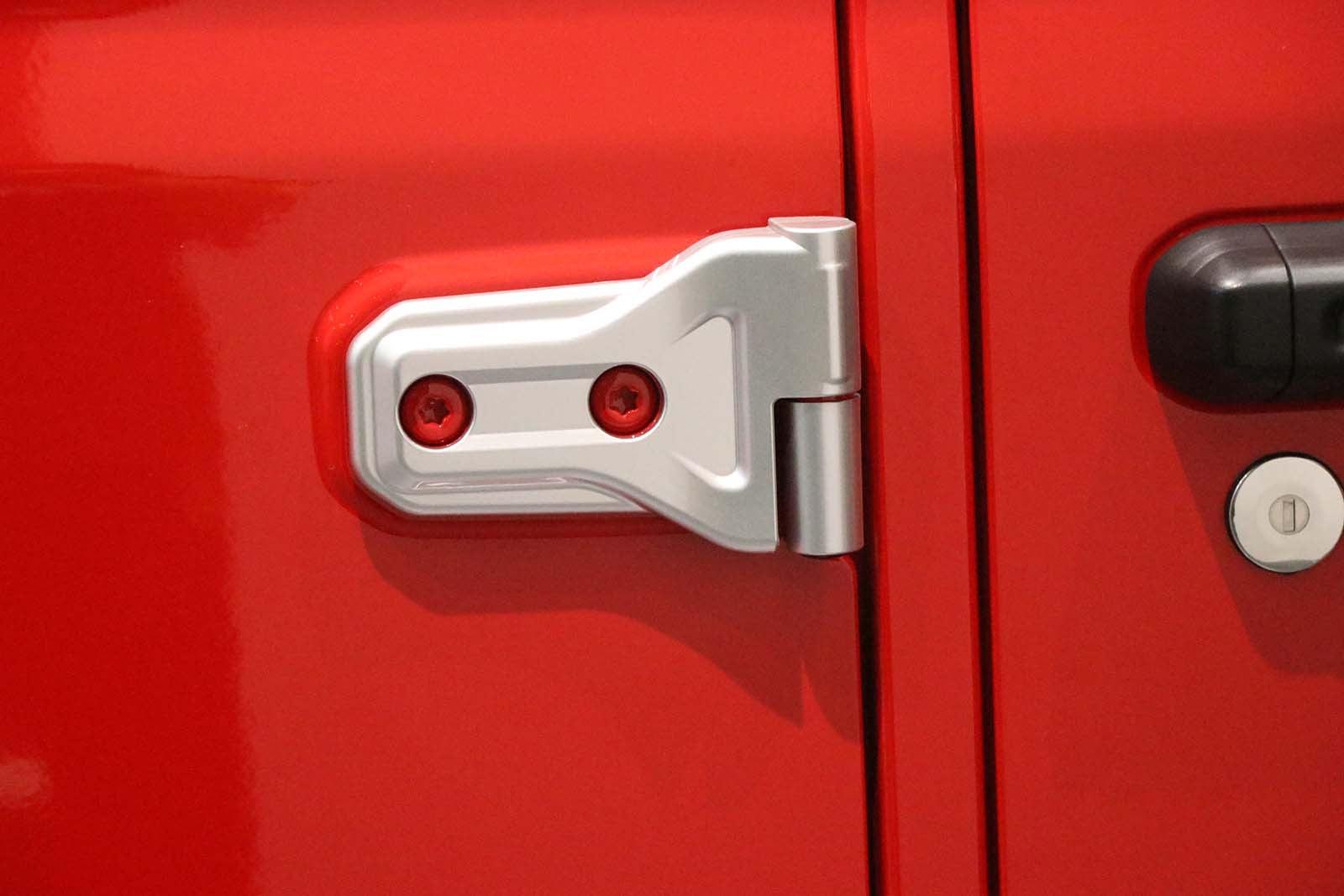 (8pcs/set) Door Hinge Shell for Jeep Wrangler JL 2018-2022 (Black/ Red/ Silver) - Image 10