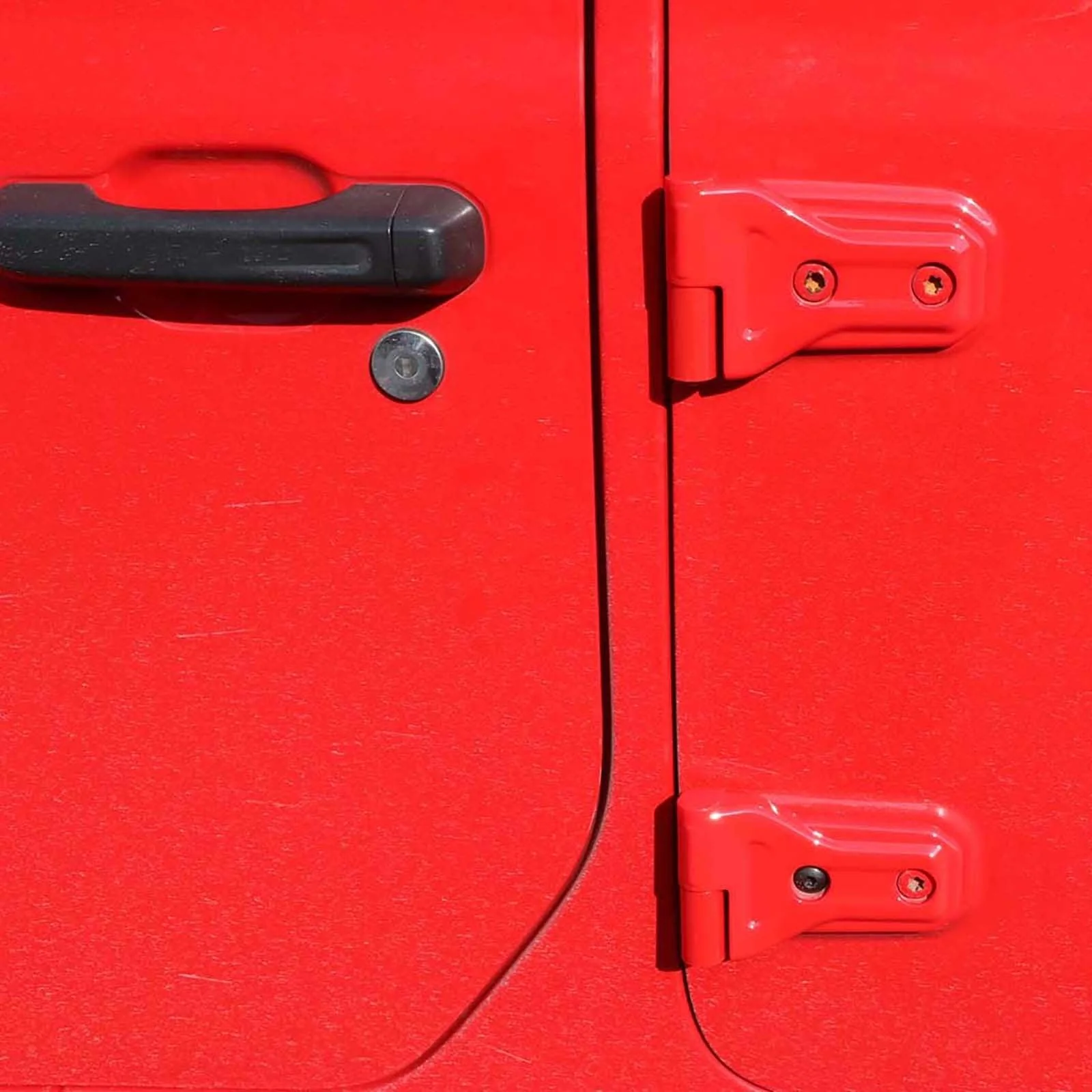 (8pcs/set) Door Hinge Shell for Jeep Wrangler JL 2018-2022 (Black/ Red/ Silver) - Image 4
