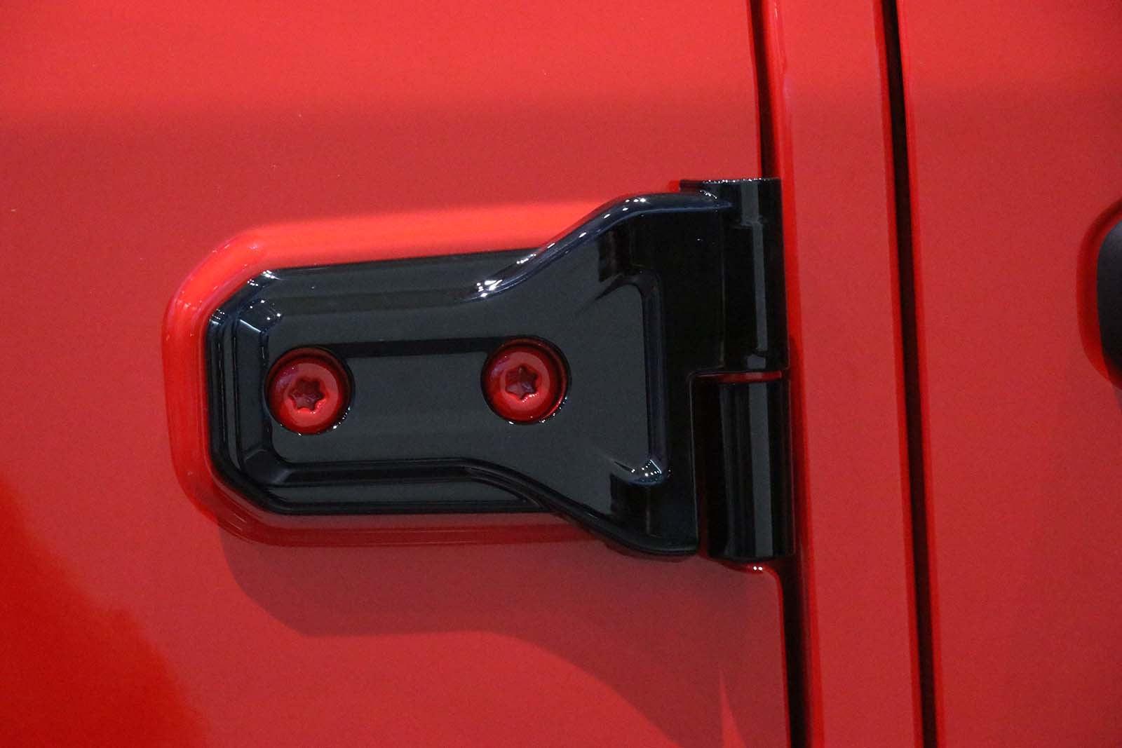 (8pcs/set) Door Hinge Shell for Jeep Wrangler JL 2018-2022 (Black/ Red/ Silver) - Image 7