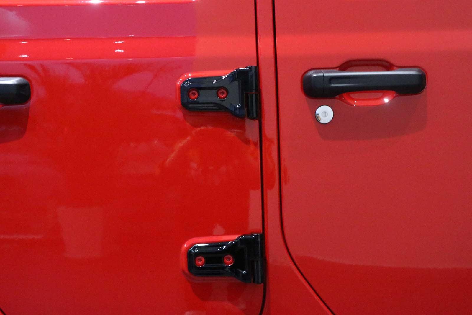 (8pcs/set) Door Hinge Shell for Jeep Wrangler JL 2018-2022 (Black/ Red/ Silver) - Image 8