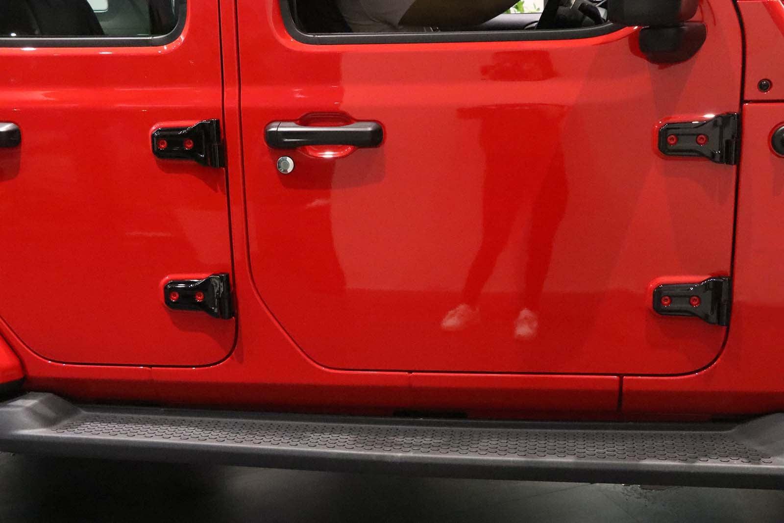 (8pcs/set) Door Hinge Shell for Jeep Wrangler JL 2018-2022 (Black/ Red/ Silver) - Image 9