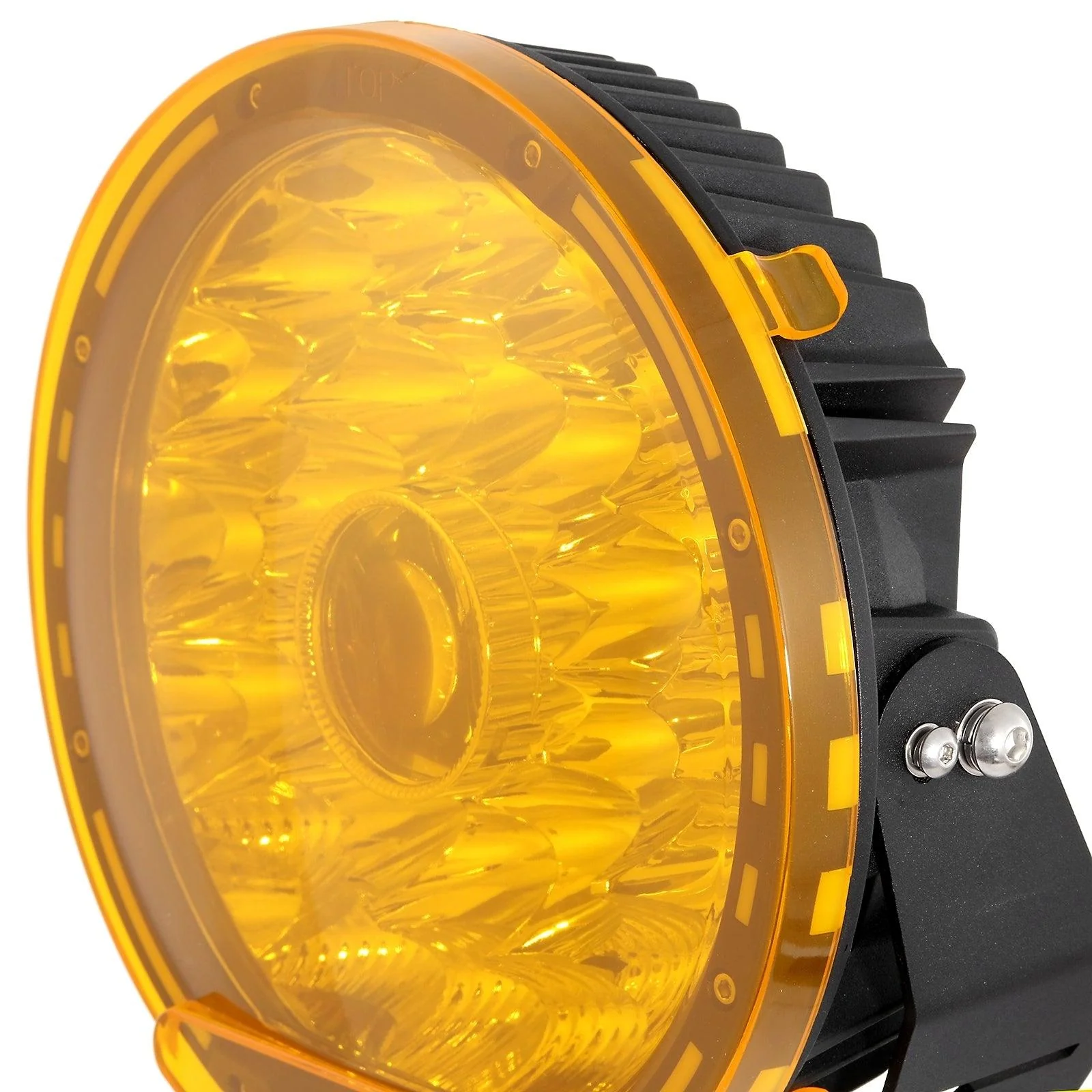 (2pcs/set) 9 Inch Round LED Driving Light Amber Cover Light Shield Cover - Image 16