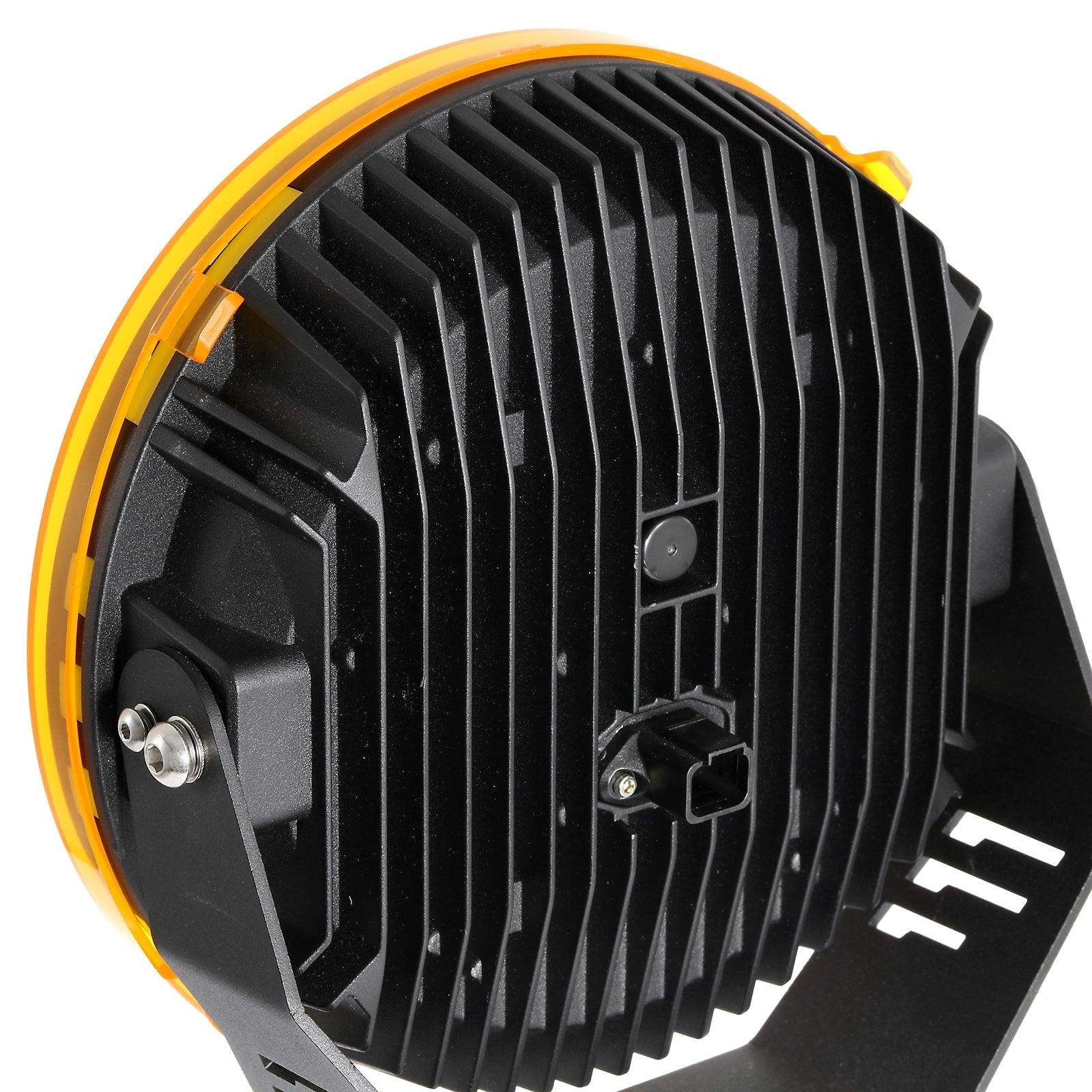 (2pcs/set) 9 Inch Round LED Driving Light Amber Cover Light Shield Cover - Image 17