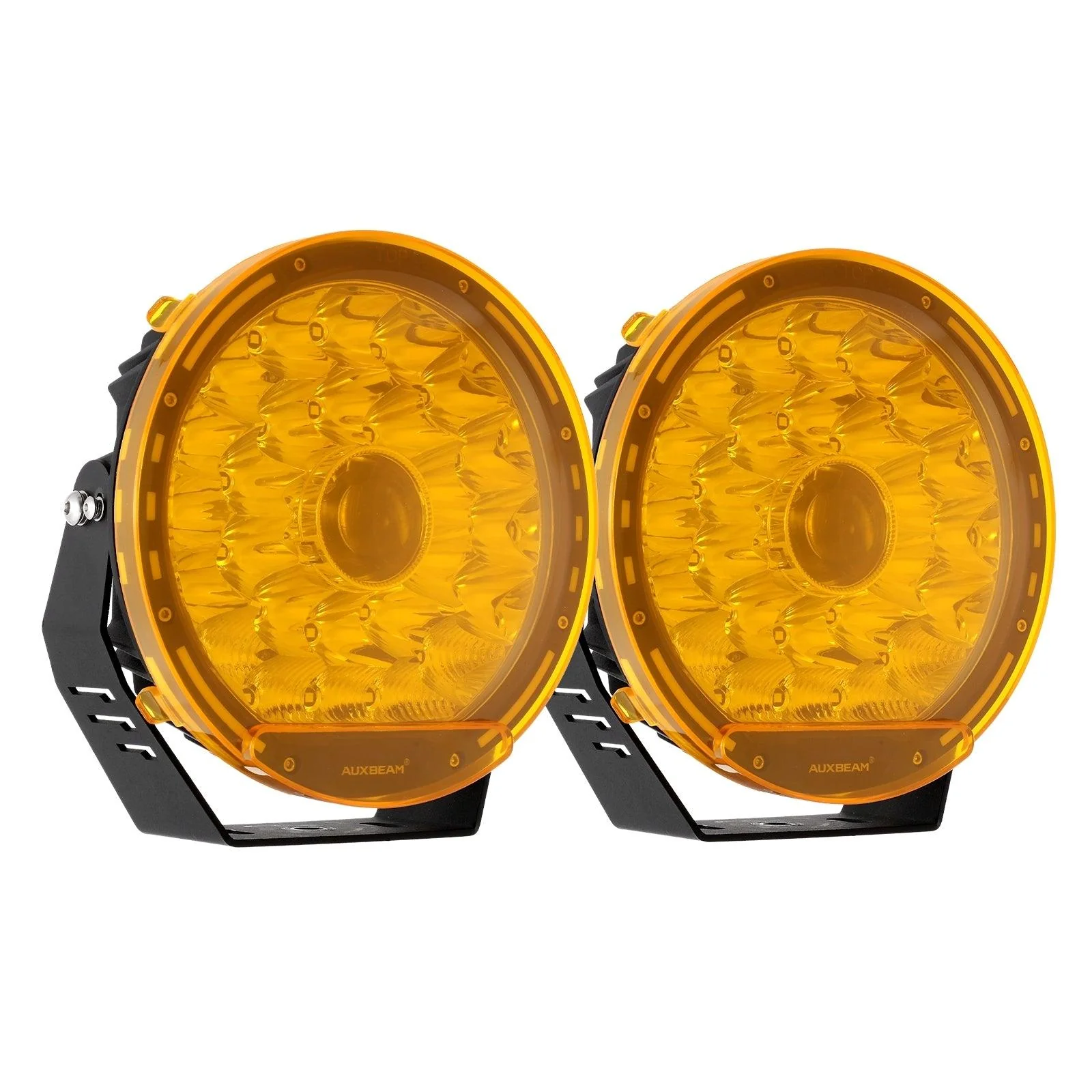 (2pcs/set) 9 Inch Round LED Driving Light Amber Cover Light Shield Cover - Image 9