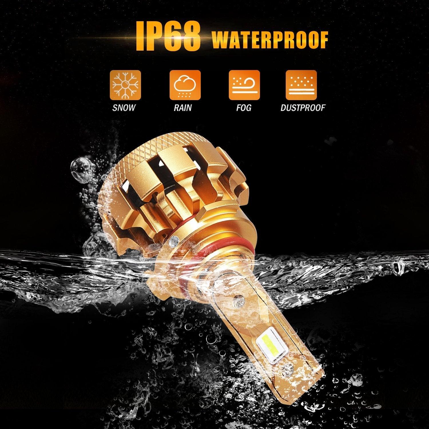 For 2003-2006 Chevy Silverado 2500 HD 9005+9006 F-16 Plus Series Automotive Grade 28000LM Built-in Canbus LED Light Bulbs High Low Beam Bundle - Image 7