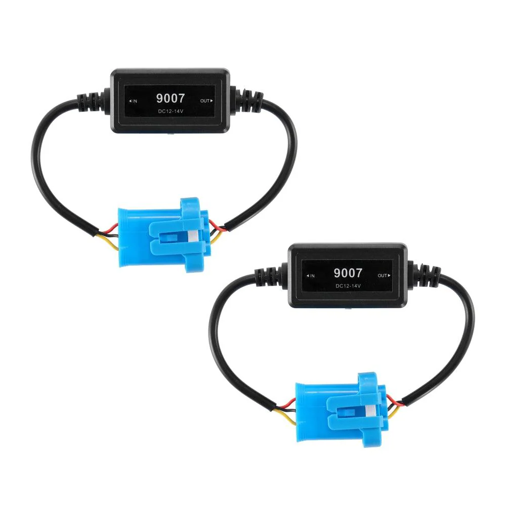 9007/HB5 C10-MODEL Enhanced LED Headlight Bulbs Canbus Decoder Anti-Flicker Hyper Flash No Warning Harness Resistor Conversion Kit 2pcs/set - Image 10